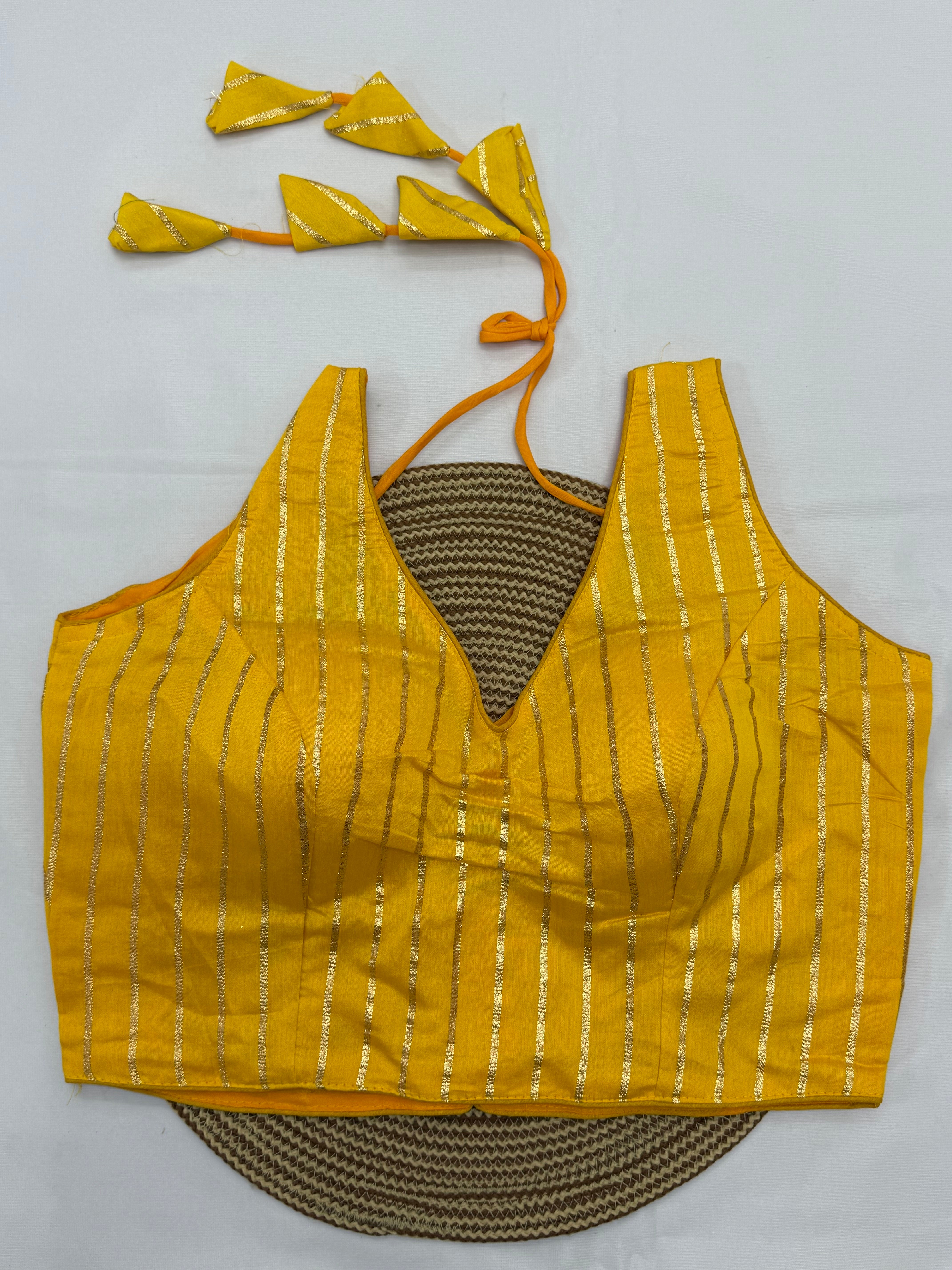 DESIGNER SLEEVELESS READYMADE BLOUSE