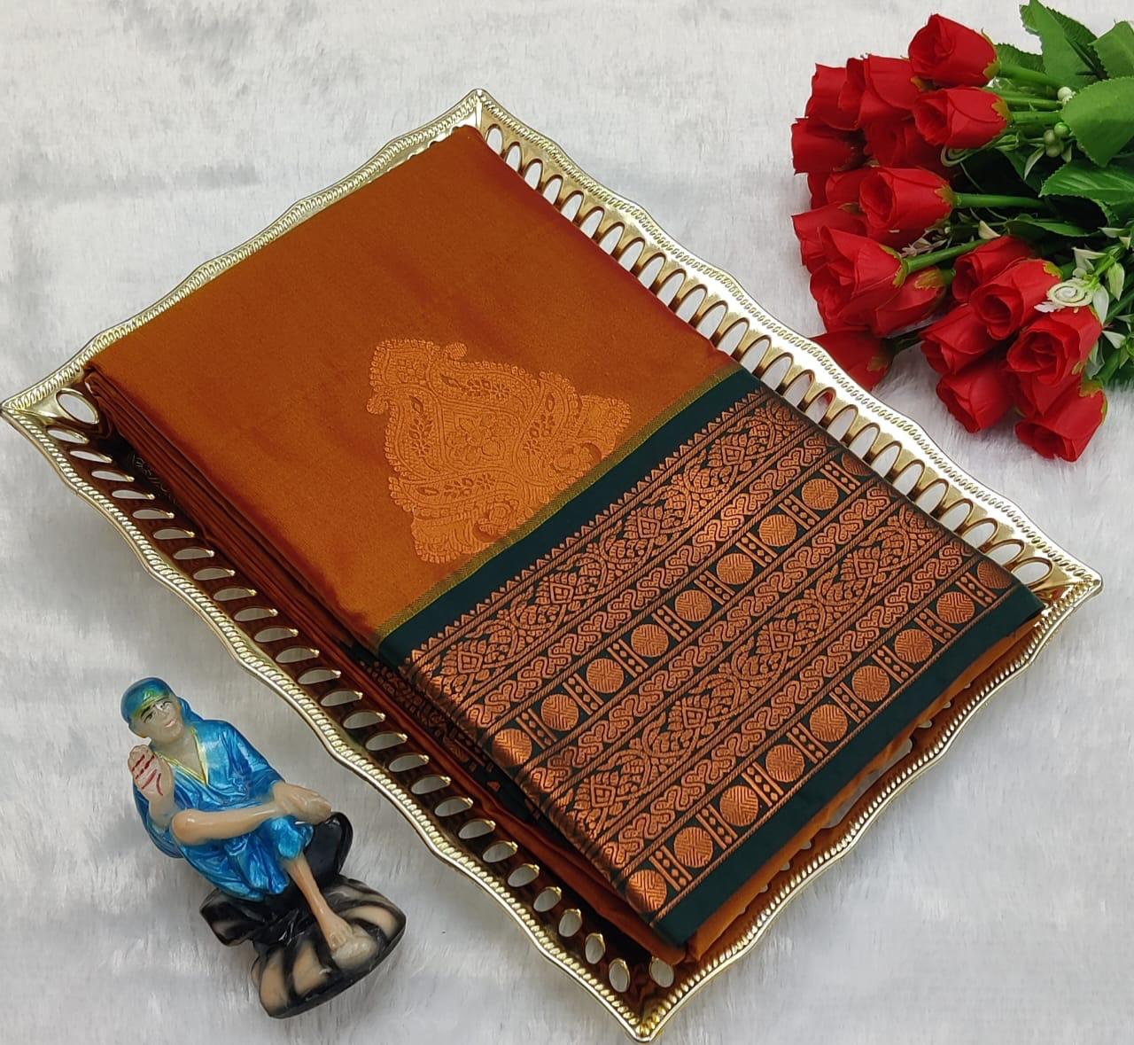 PREMIUM KORVAI SOFT SILK SAREE - HONEY YELLOW