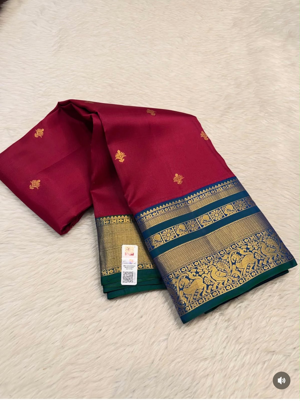 KANCHIPURAM PURE SILK SAREE | SILKMARK® CERTIFIED - MAGENTA