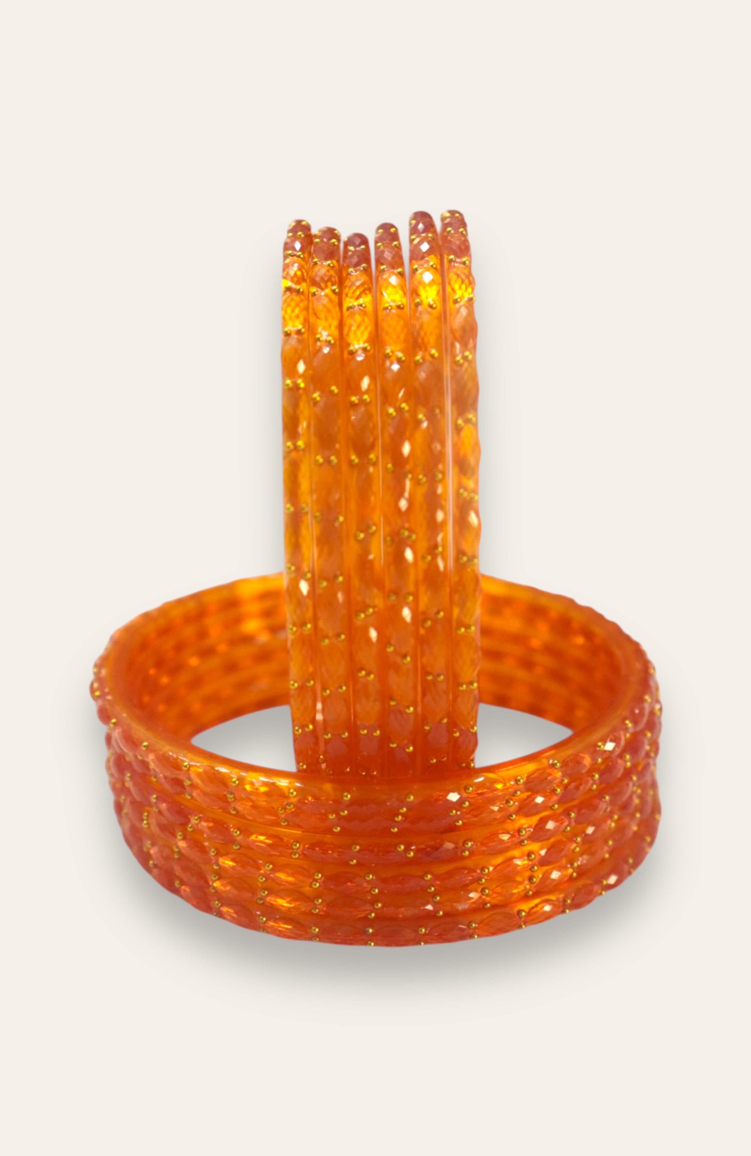 RAINDROP GLASS BANGLES PACK OF 12