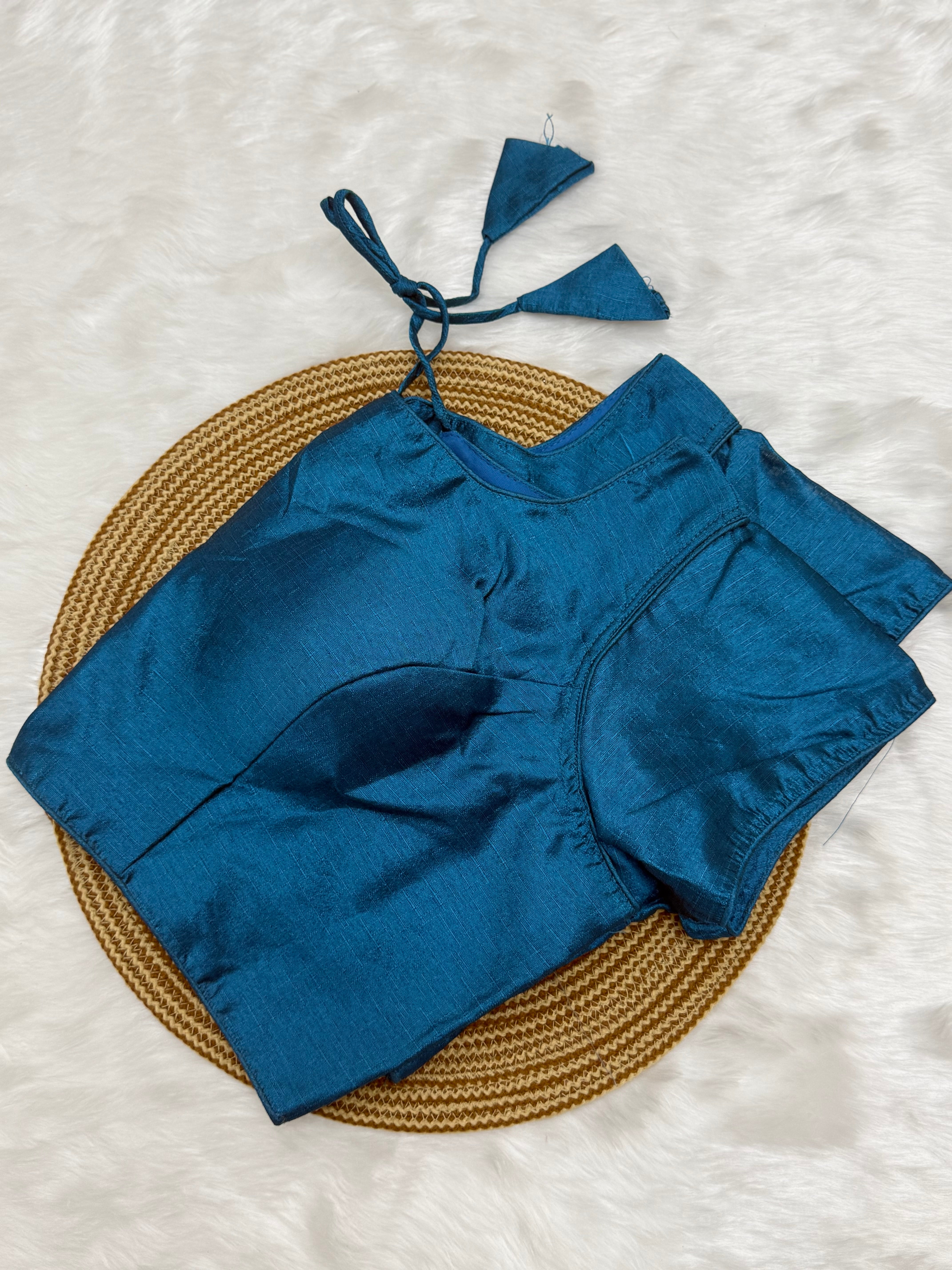 PLAIN READYMADE SAREE BLOUSE