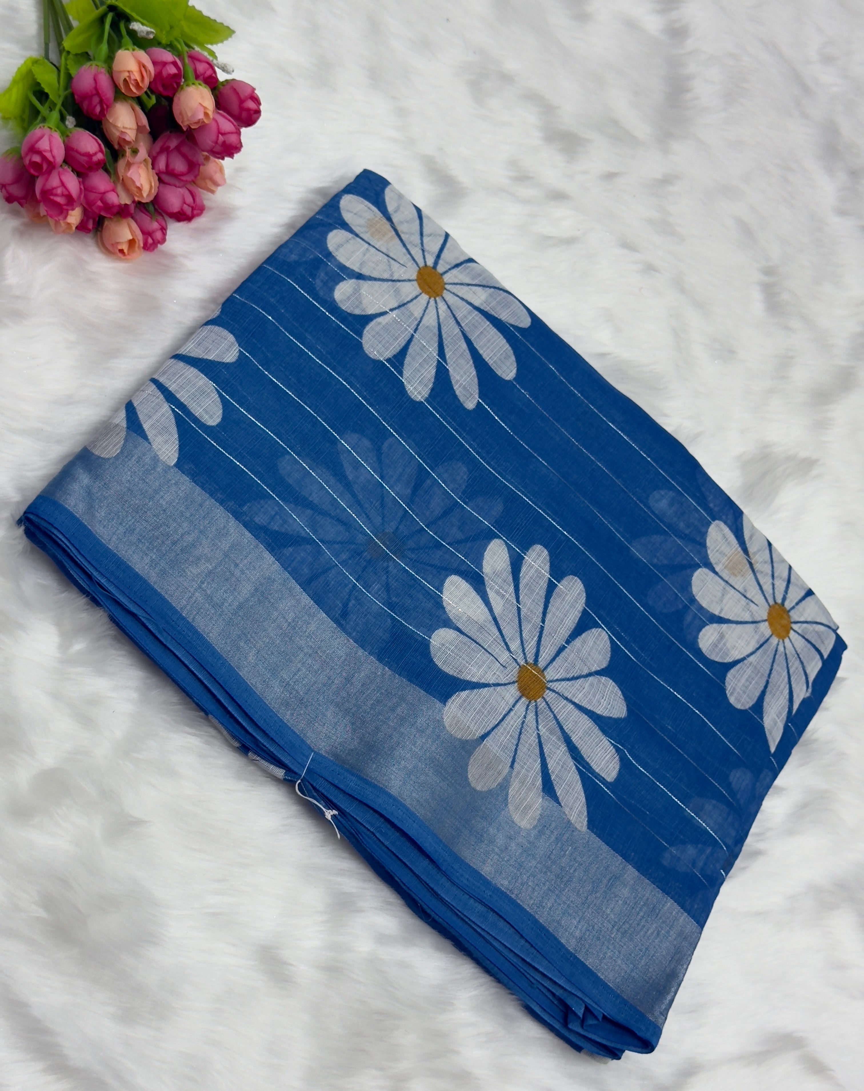 FANCY DOLLA SILK SAREE - BLUE