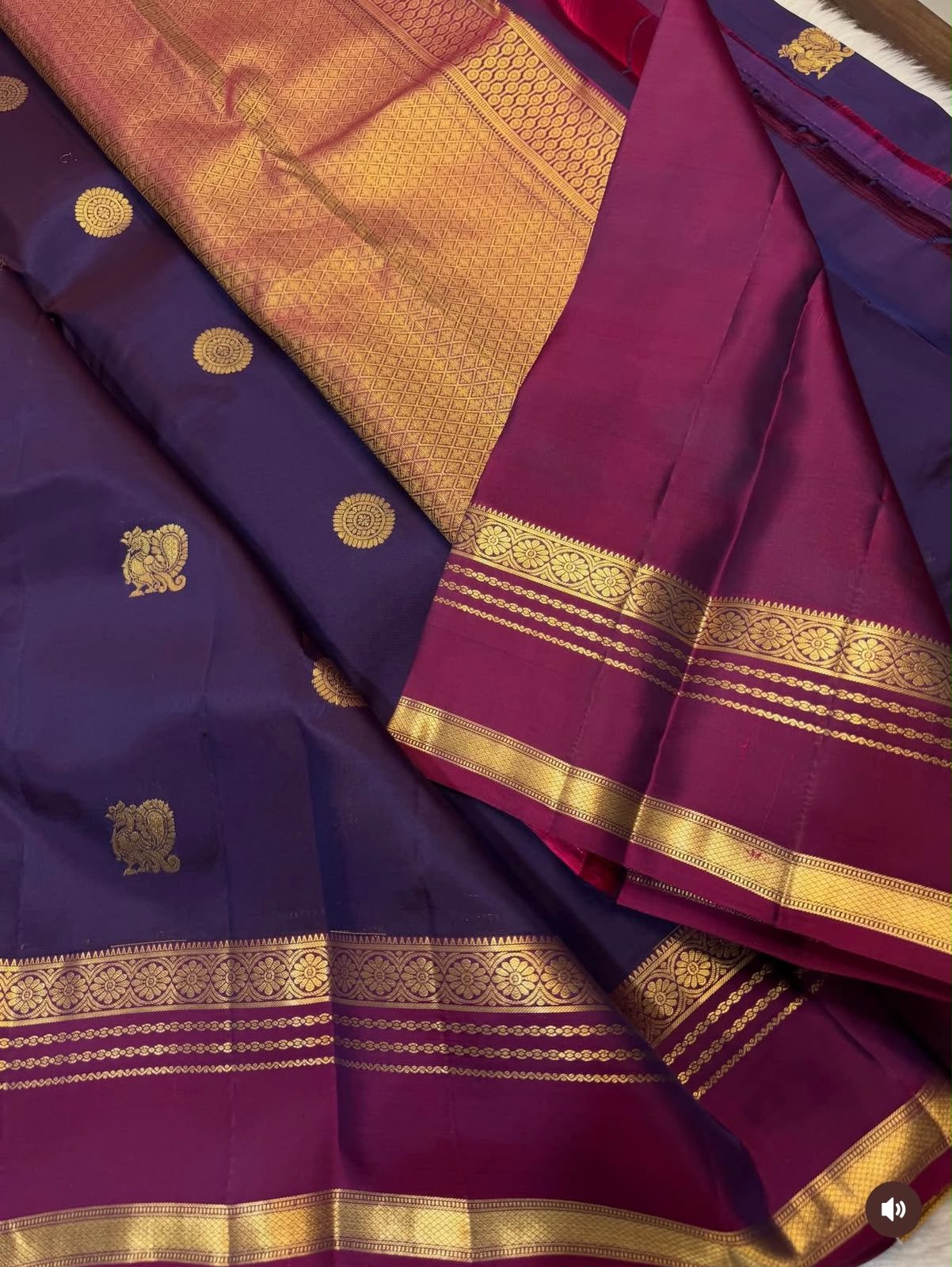 KANCHIPURAM PURE SILK SAREE | SILKMARK® CERTIFIED - ROYAL PURPLE