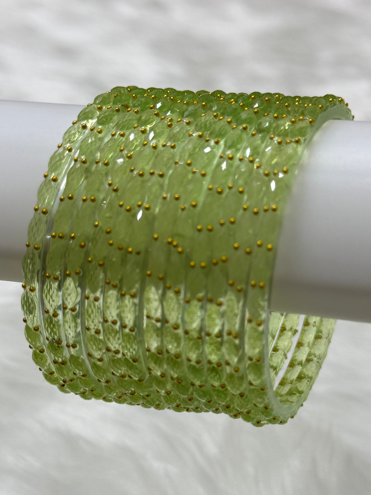 RAINDROP GLASS BANGLES PACK OF 12