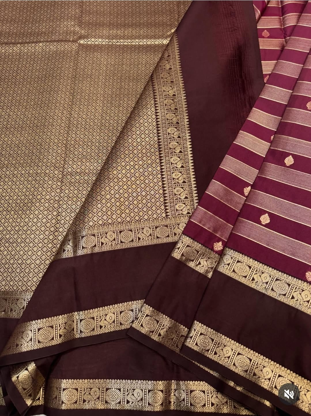 PREMIUM SEMI KANCHI SILK SAREE - BYZANTINE