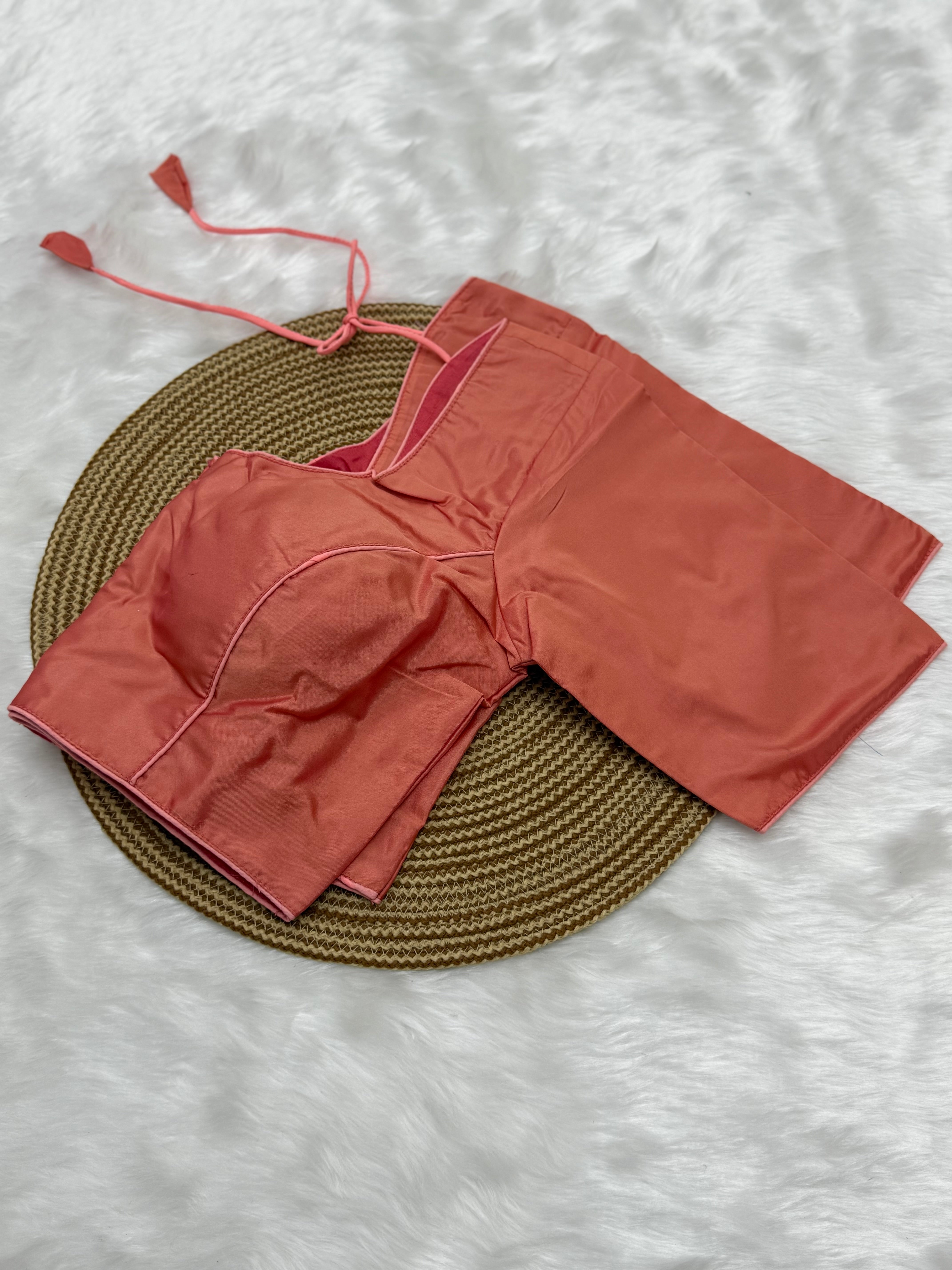 PLAIN READYMADE SAREE BLOUSE