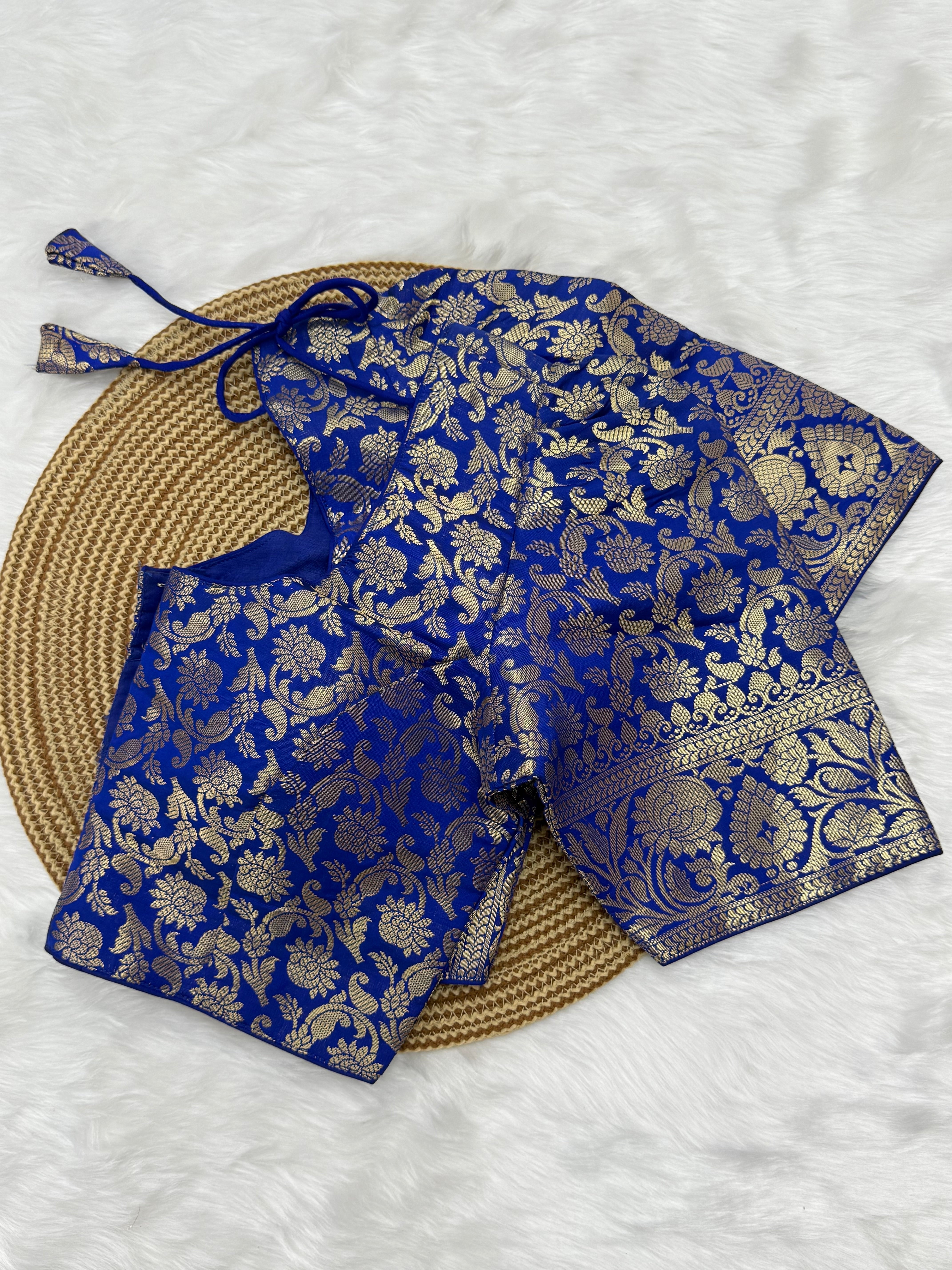 READYMADE JACQUARD SAREE BLOUSE