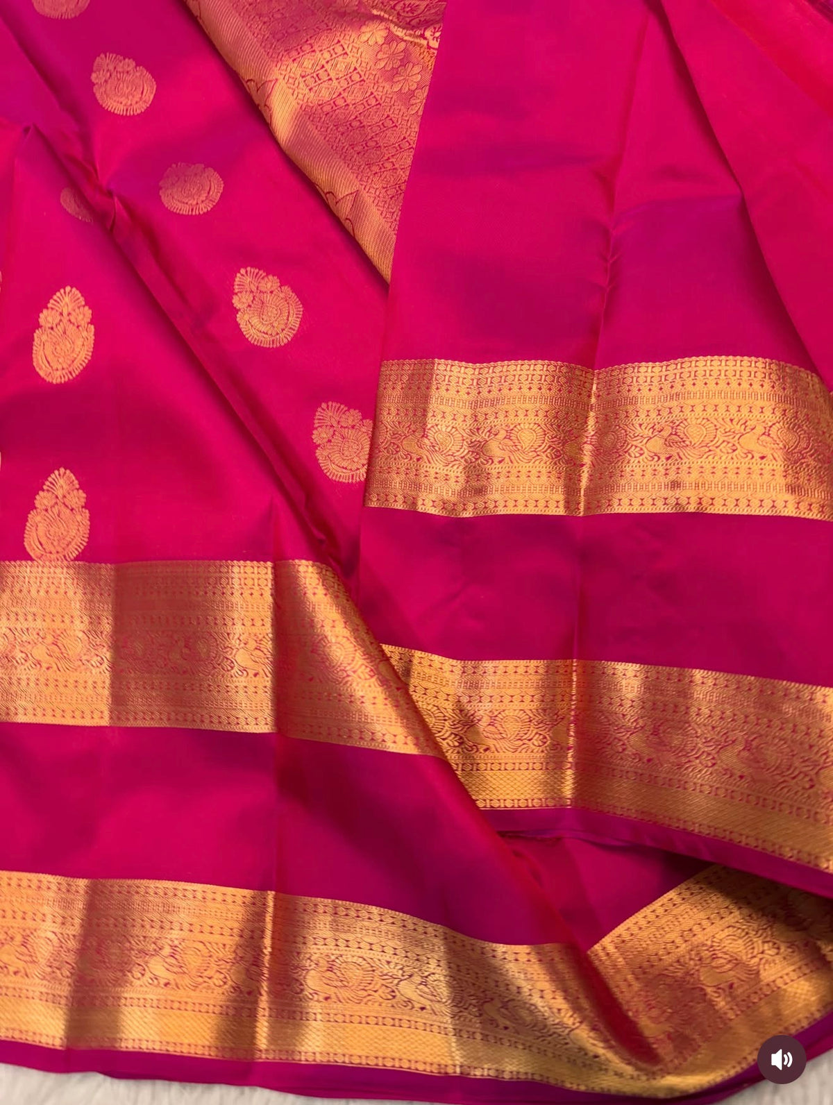 KANCHIPURAM PURE SILK SAREE | SILKMARK® CERTIFIED - RANI PINK