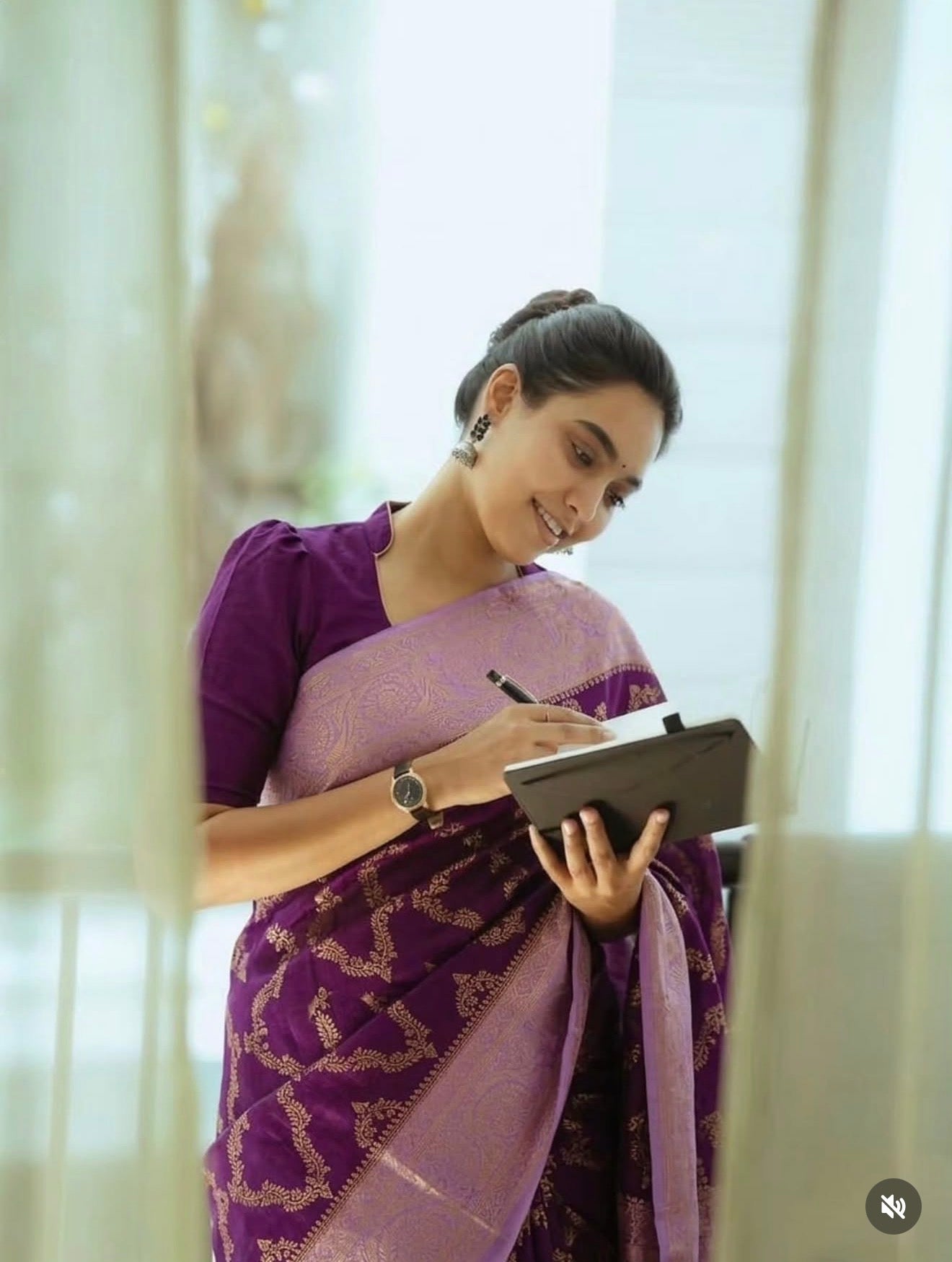 FANCY DOLLA SILK SAREE - PURPLE