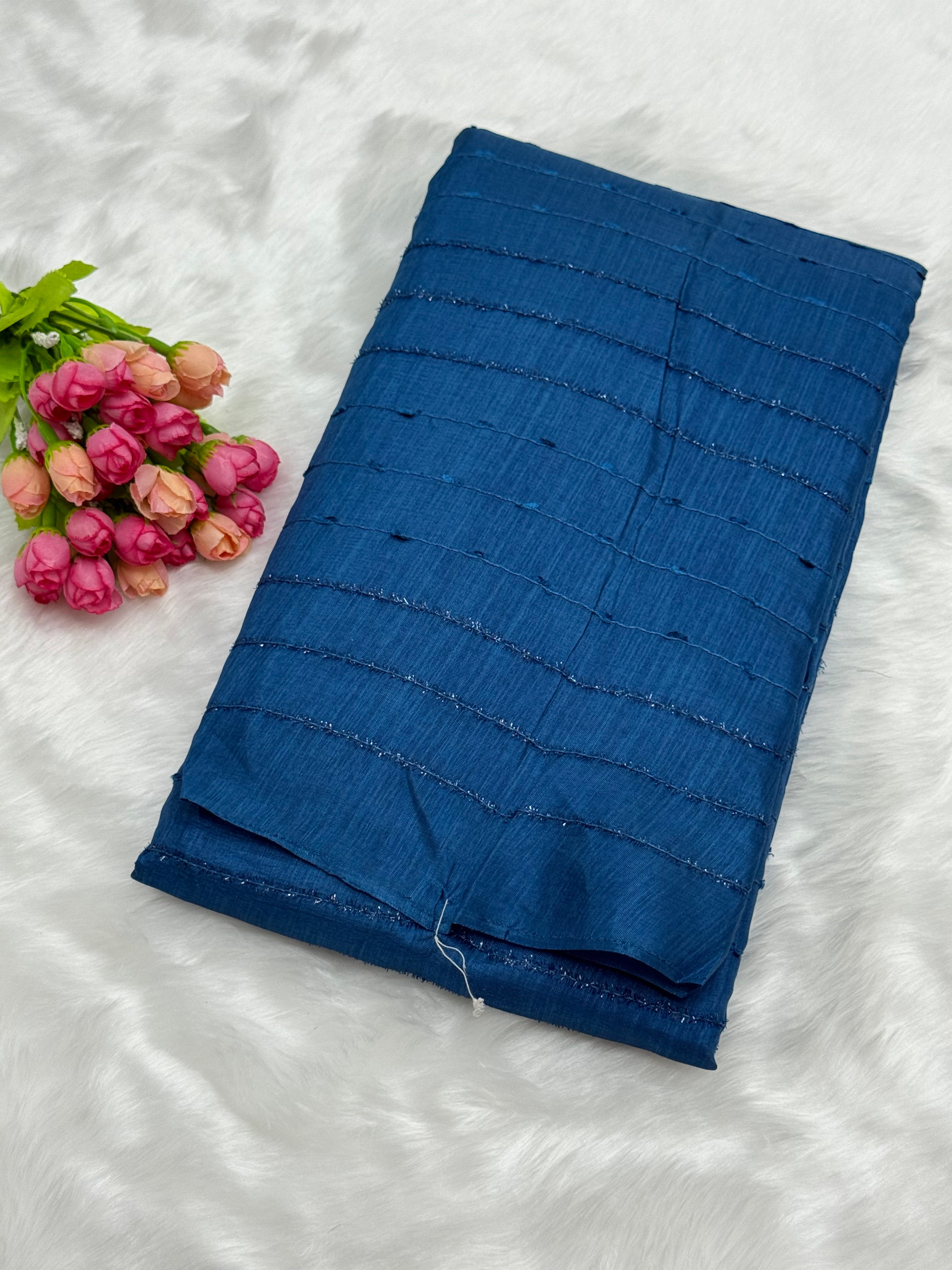 DESIGNER DOLLA SILK SAREE - BLUE