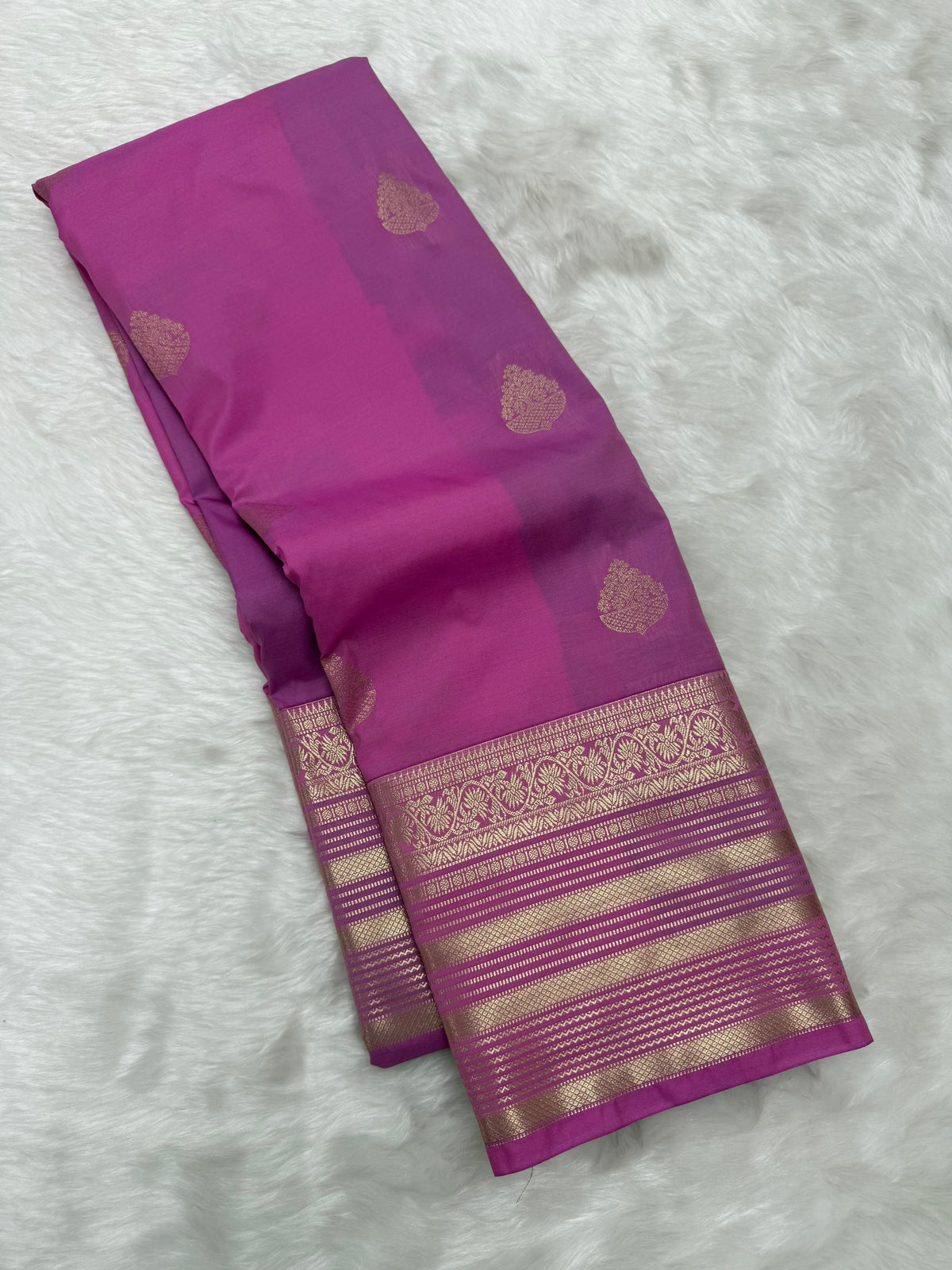 PREMIUM SEMI KANCHI SILK SAREE - TAFFY PINK