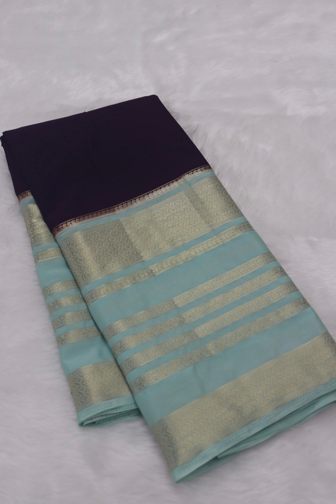 PREMIUM TRADITIONAL SEMI CREPE SILK SAREE - BYZANTINE