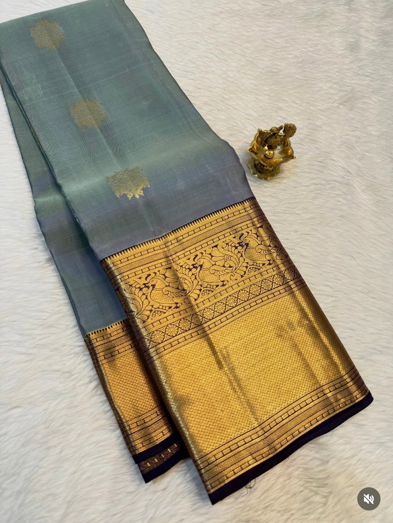 KANCHIPURAM PURE SILK SAREE | SILKMARK® CERTIFIED - GREY