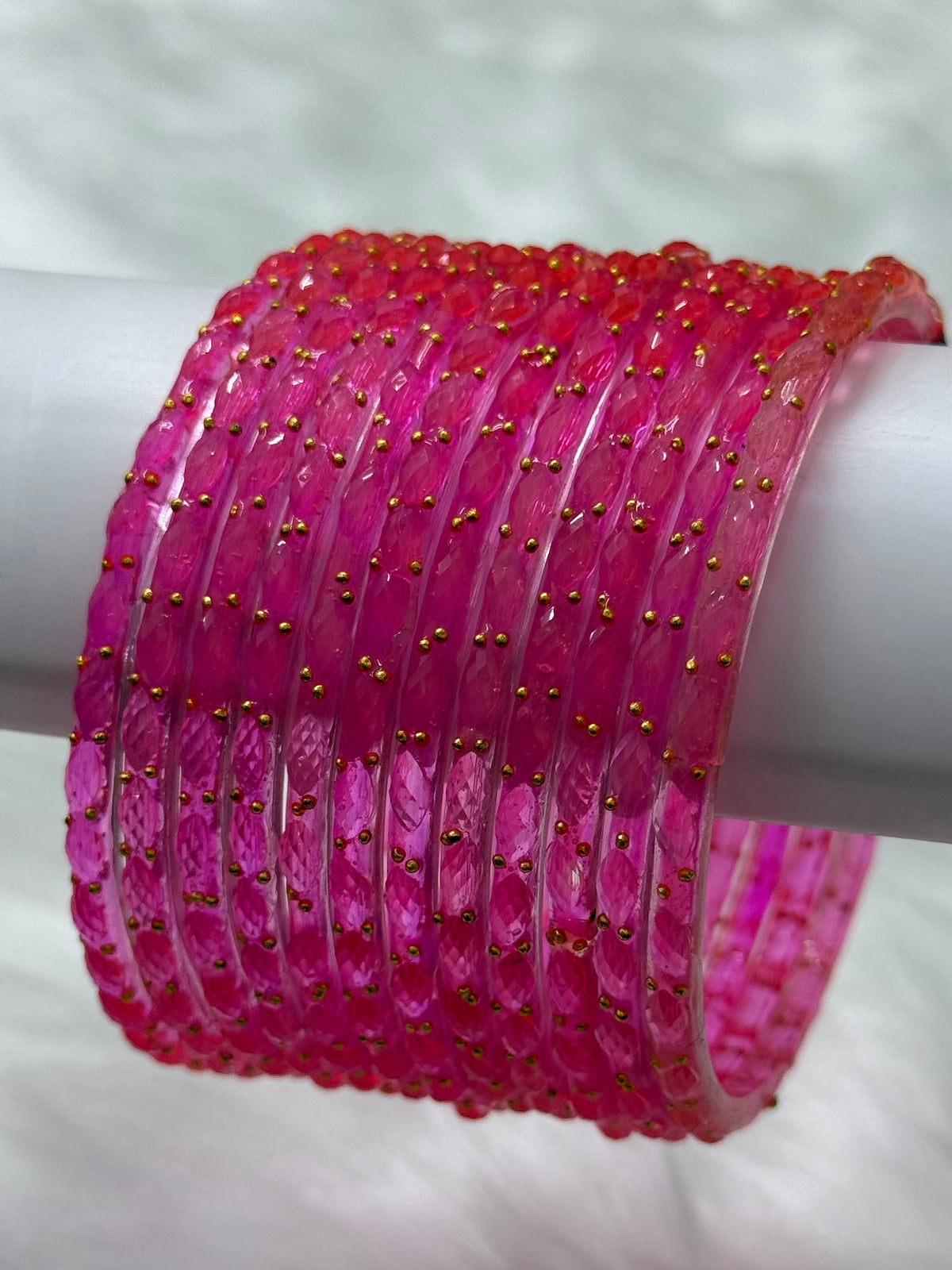 RAINDROP GLASS BANGLES PACK OF 12