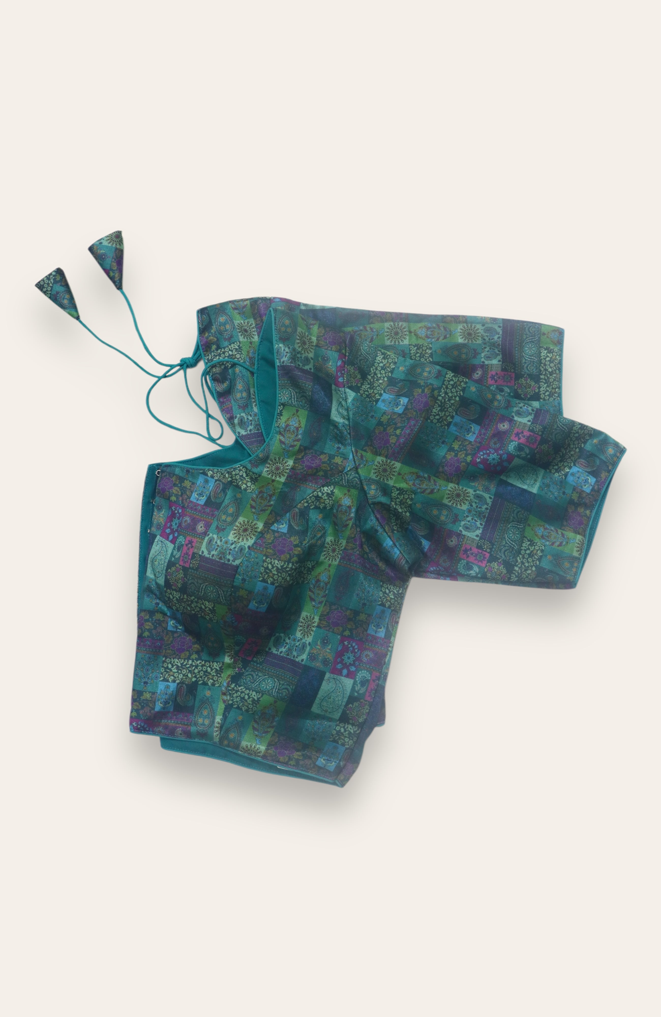 FANCY READYMADE BLOUSE - TEAL BLUE