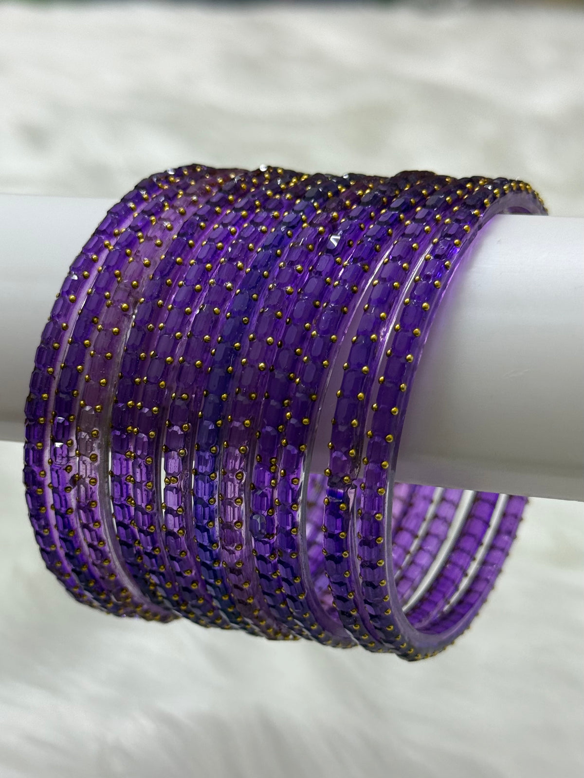 PREMIUM RAINDROP GLASS BANGLES PACK OF 12