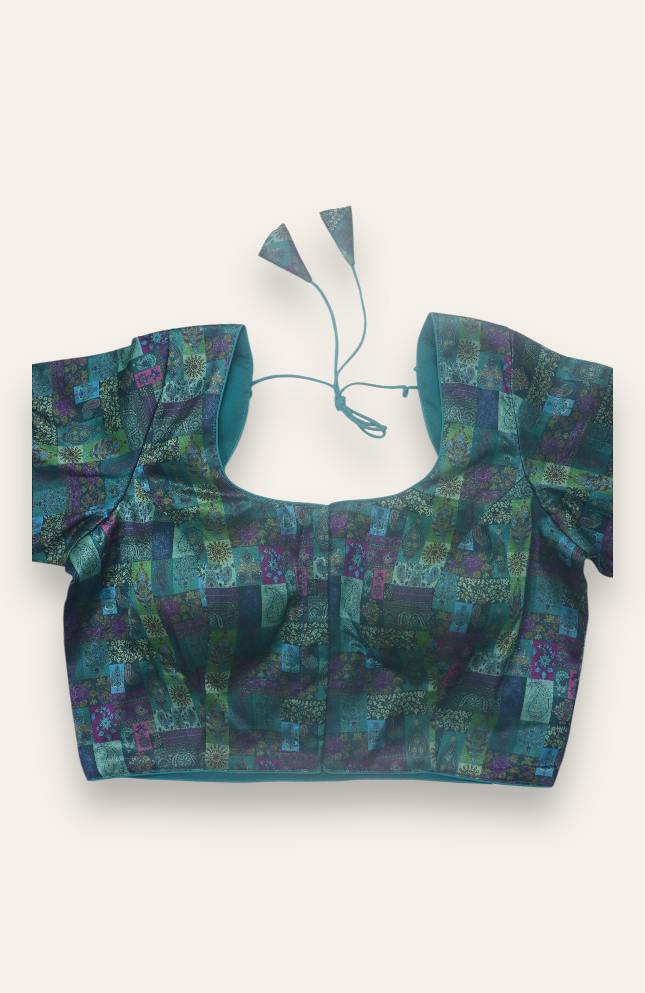 FANCY READYMADE BLOUSE - TEAL BLUE