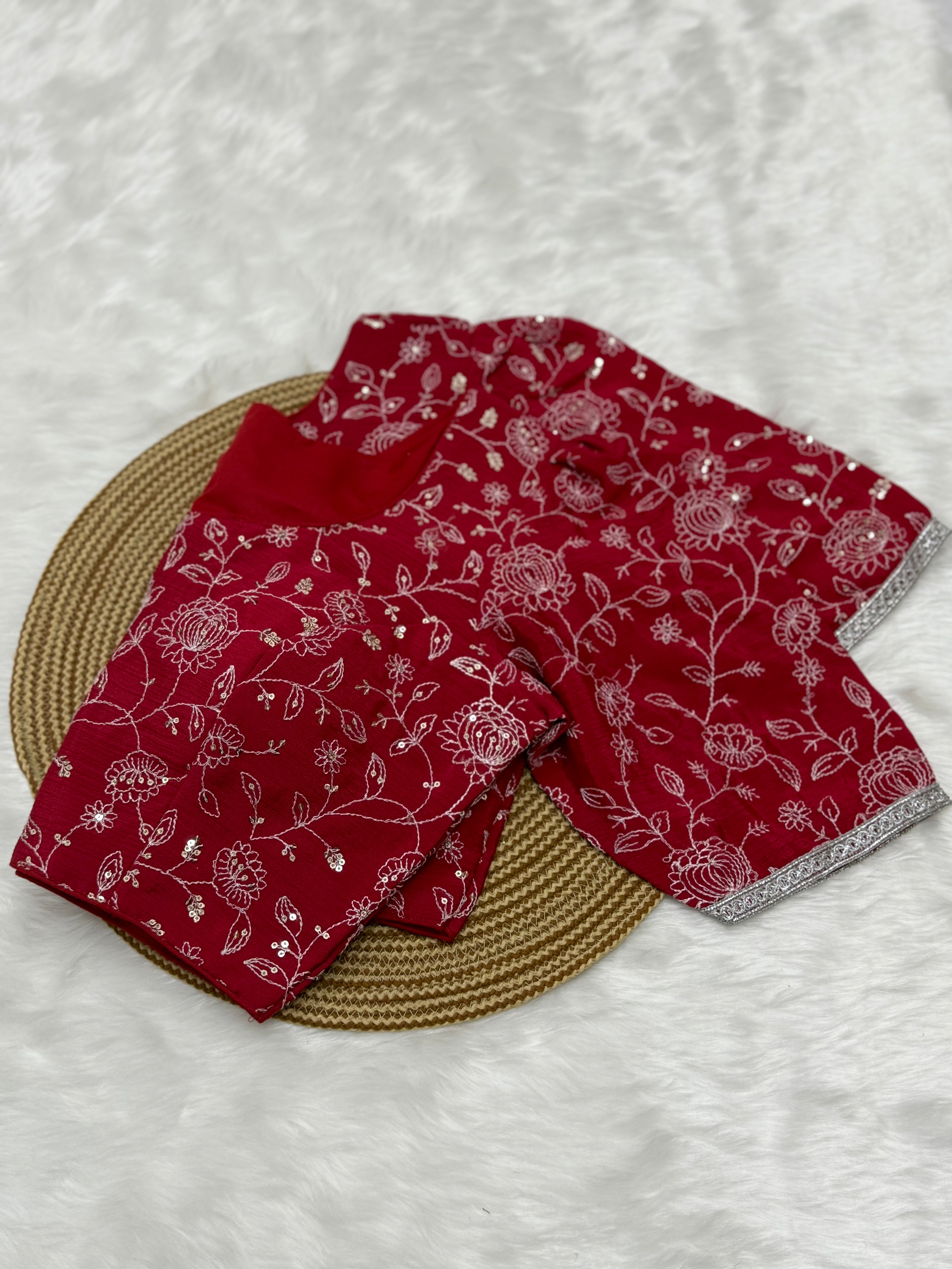 DESIGNER EMBRO-SEQUIN WORK BLOUSE