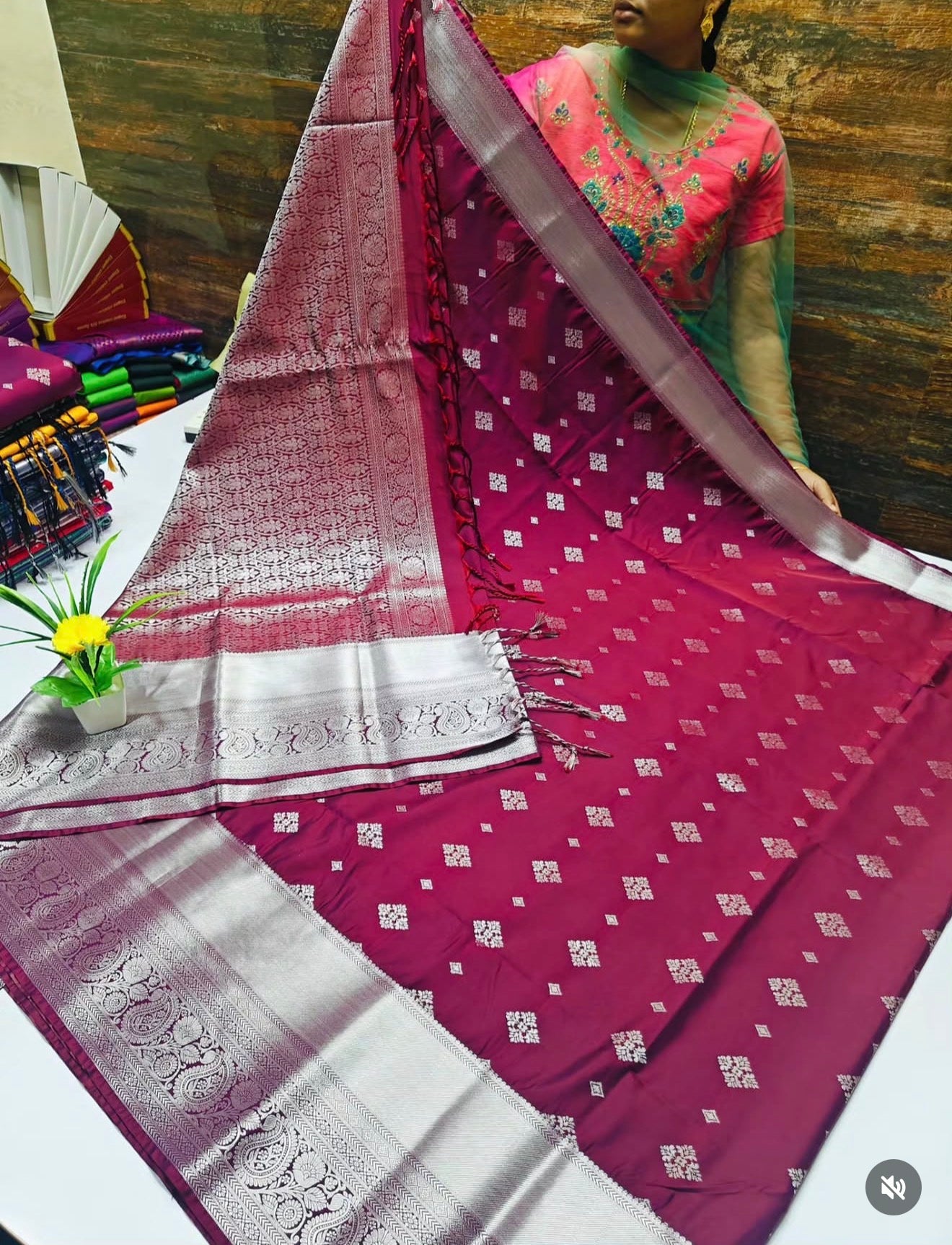 PREMIUM KANCHI SOFT SILK SAREE - BYZANTINE