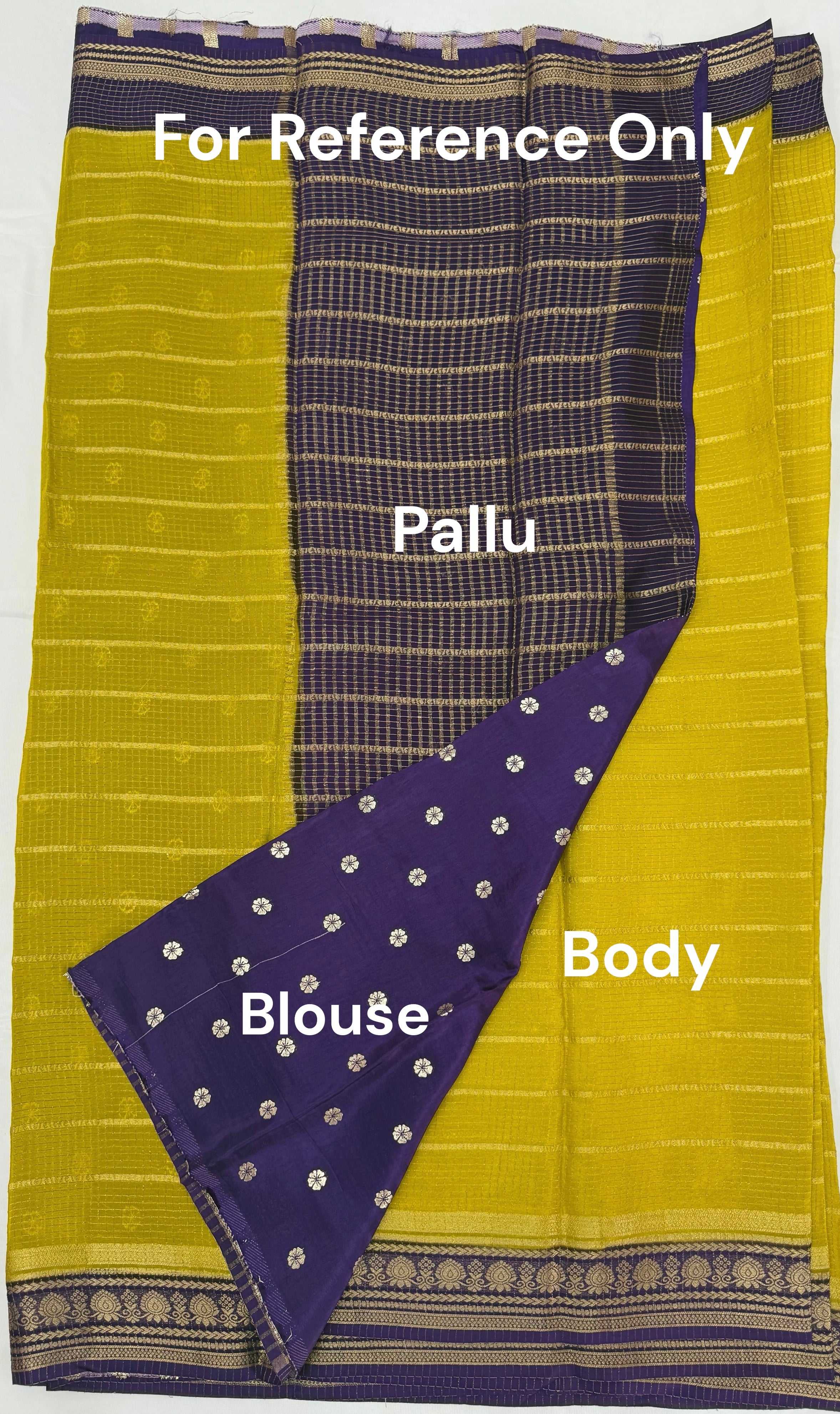BEAUTIFUL SEMI CREPE SILK SAREE - EGGPLANT