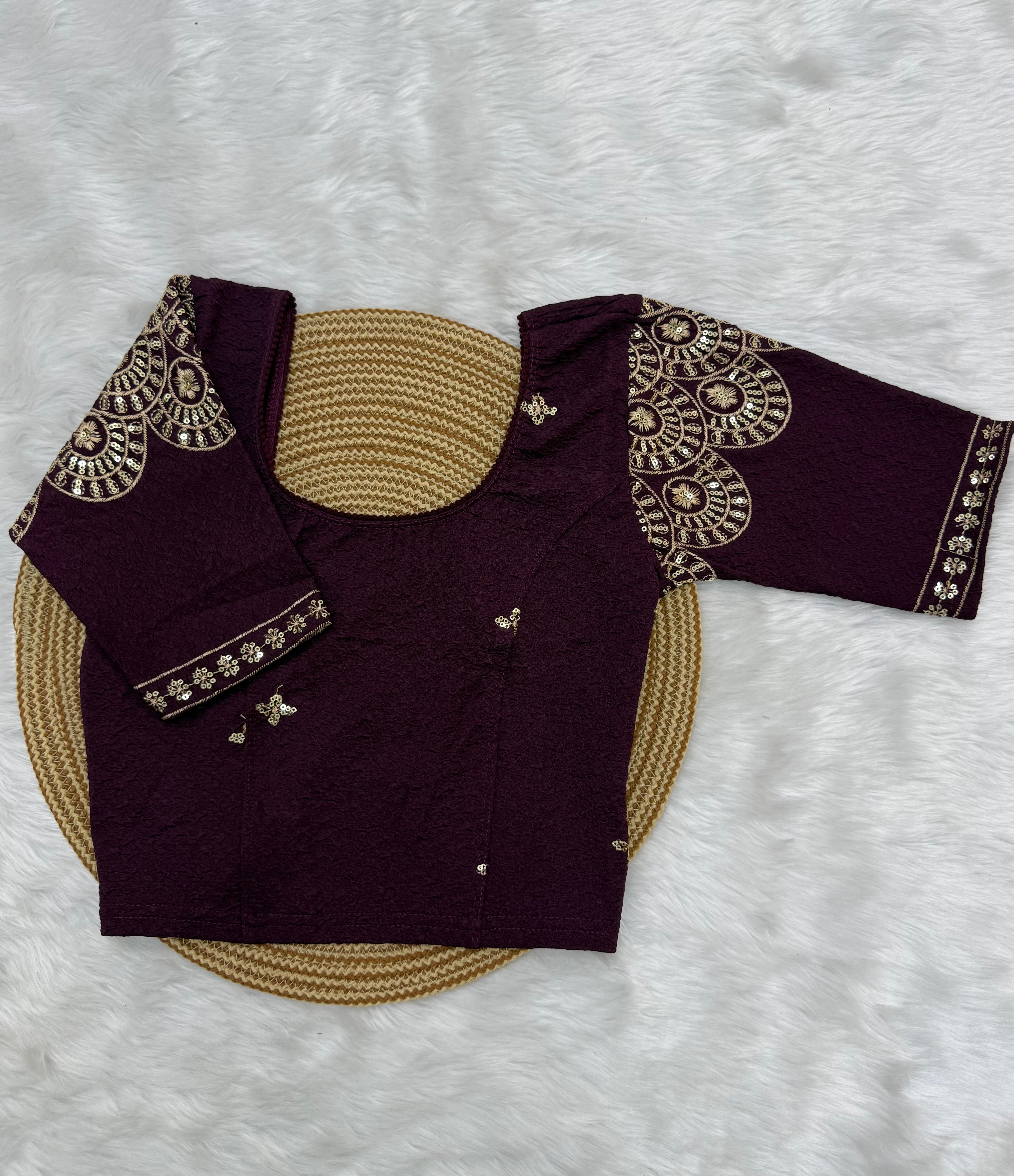 DESIGNER STRETCHABLE BLOUSE - BYZANTINE