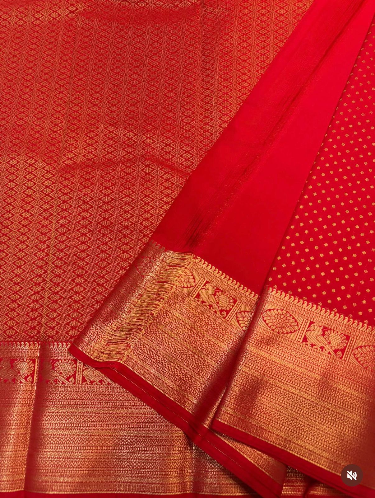 PREMIUM SEMI KANCHI SILK SAREE - RED