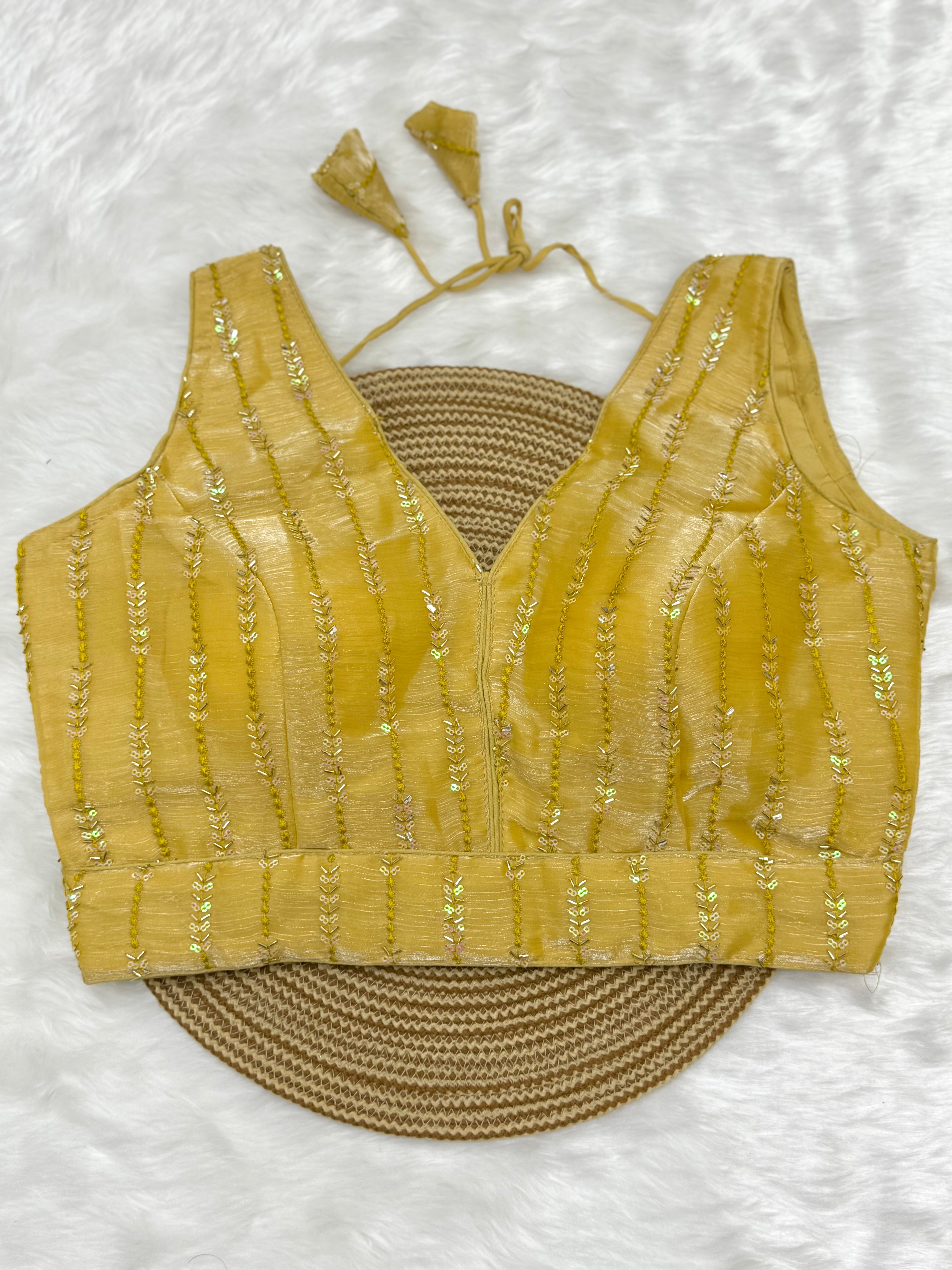 FANCY READYMADE SLEEVELESS BLOUSE