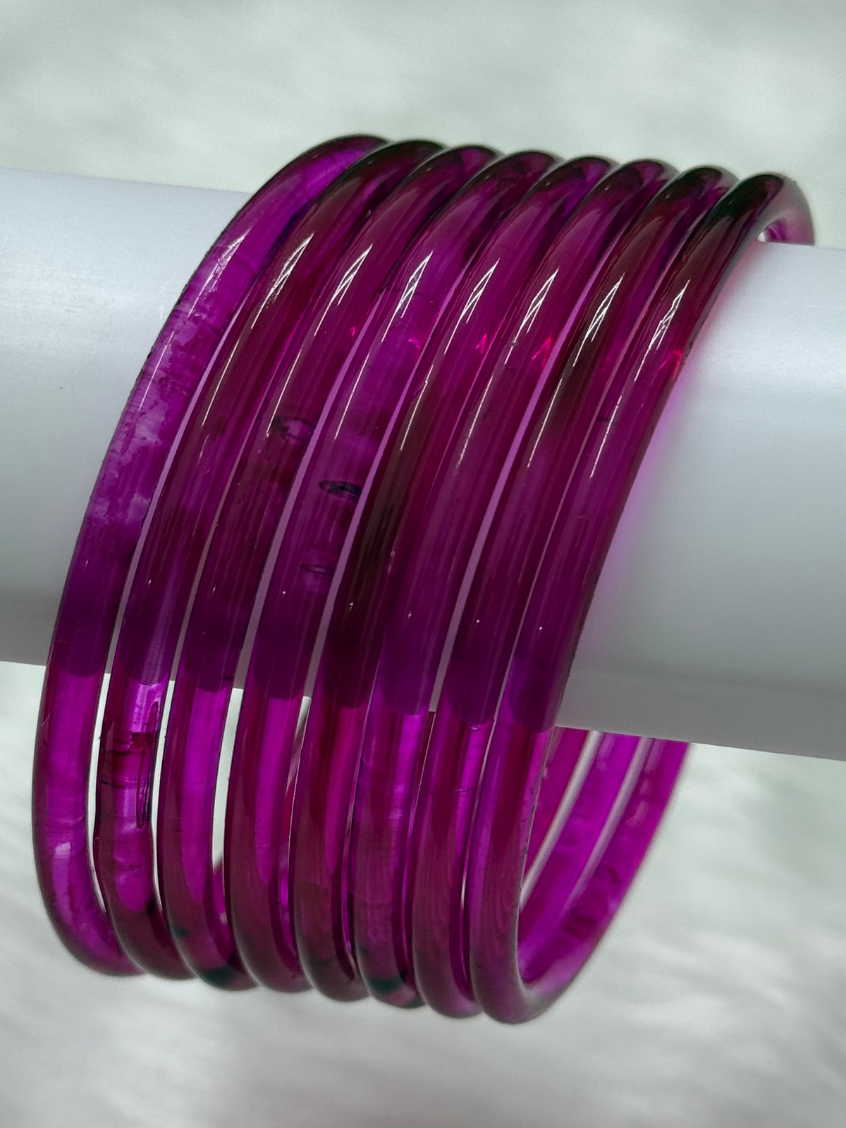 TRENDING JELLY GLASS BANGLES PACK OF 10