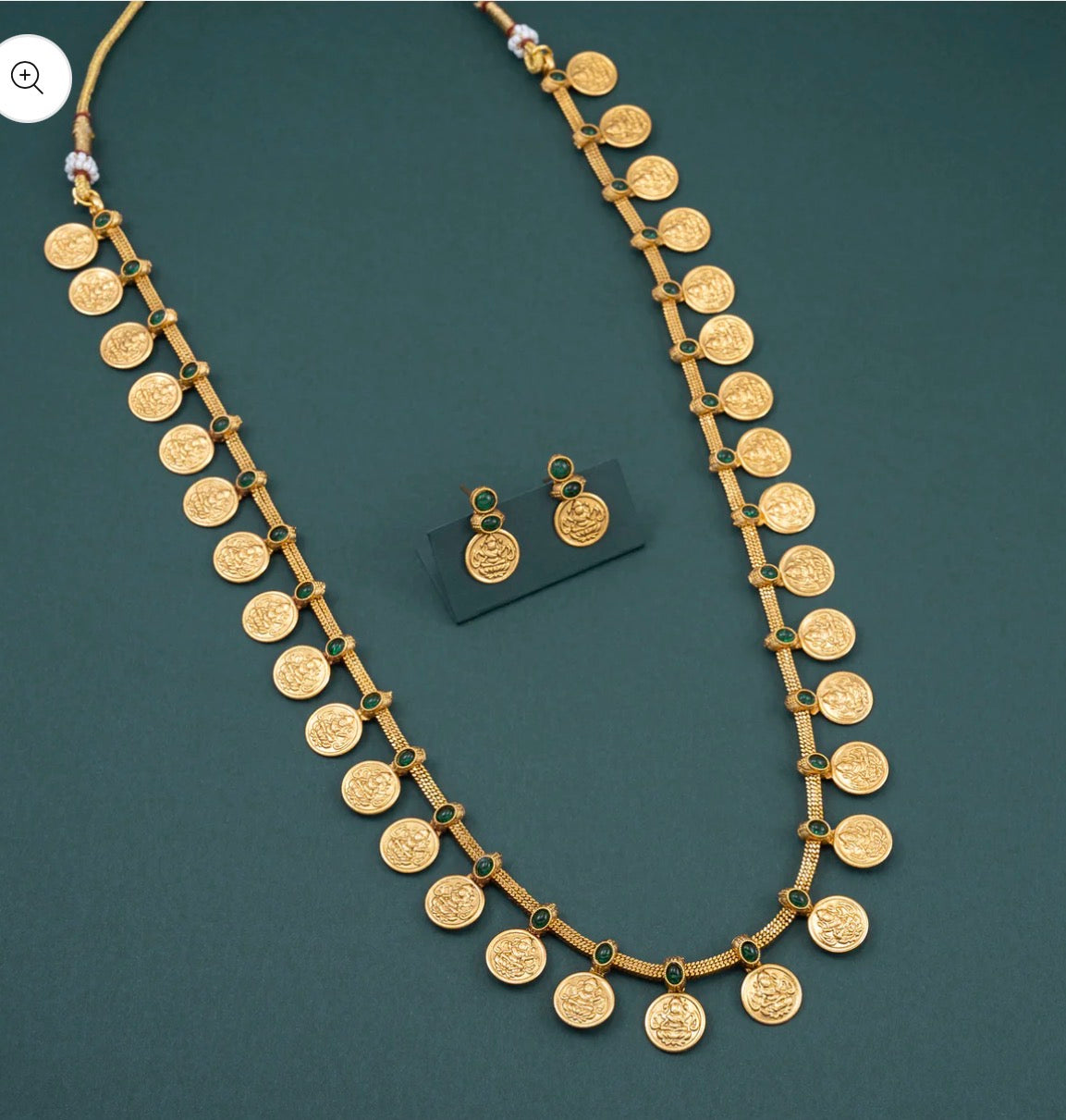 KAASU MALA LONG HARAM NECKLACE - GREEN