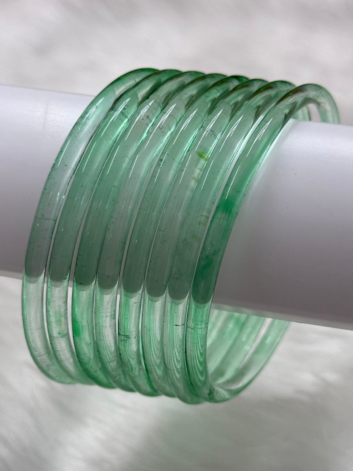 TRENDING JELLY GLASS BANGLES PACK OF 10