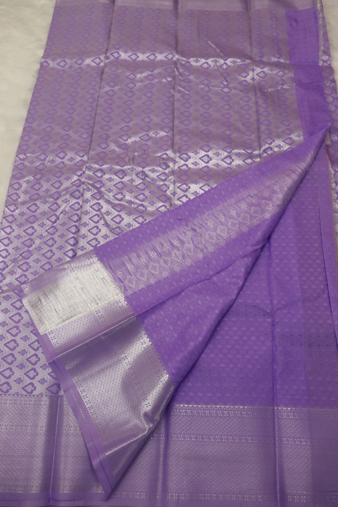 PREMIUM SEMI KANCHI SILK SAREE - LAVENDER