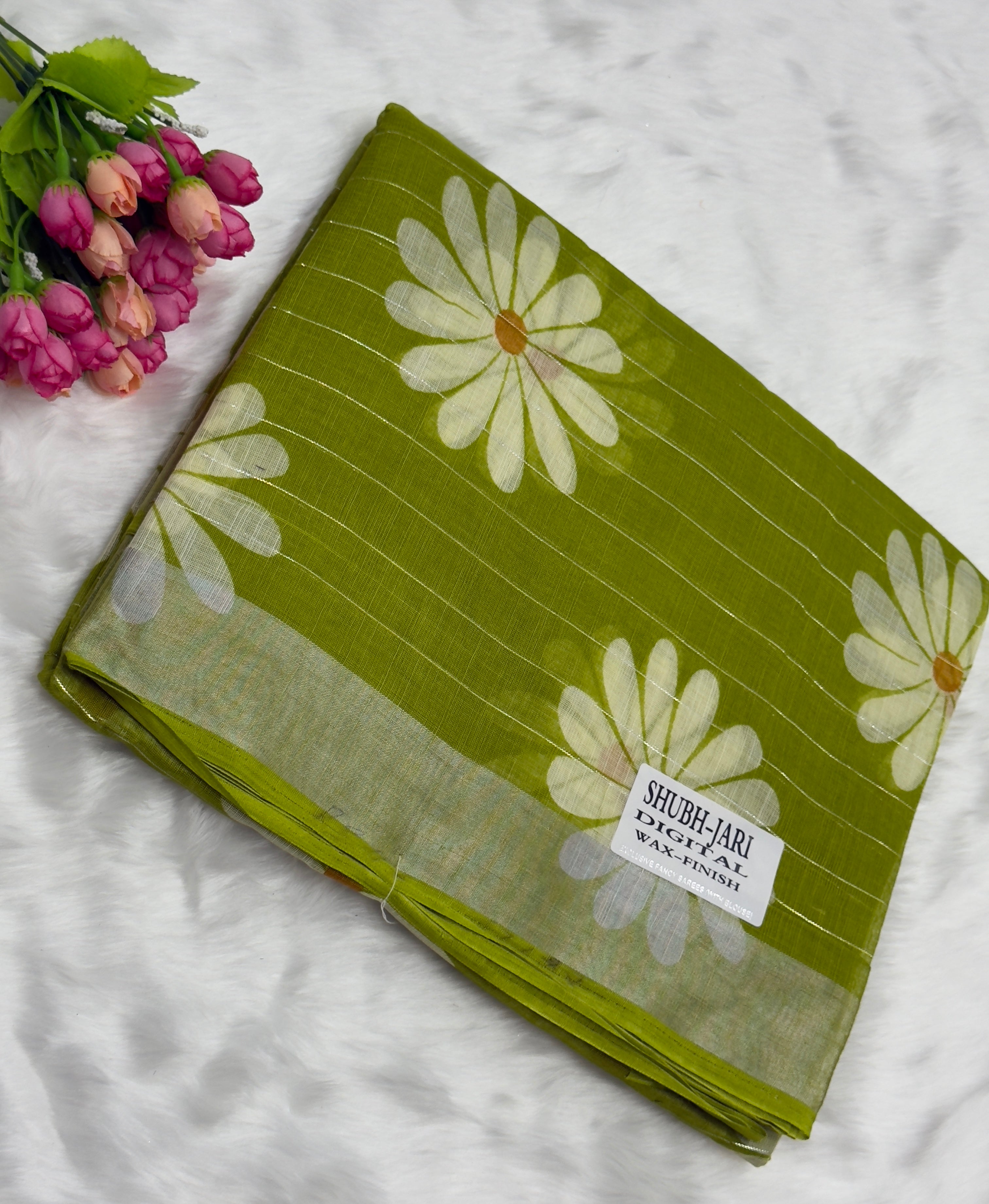 FANCY DOLLA SILK SAREE - GREEN