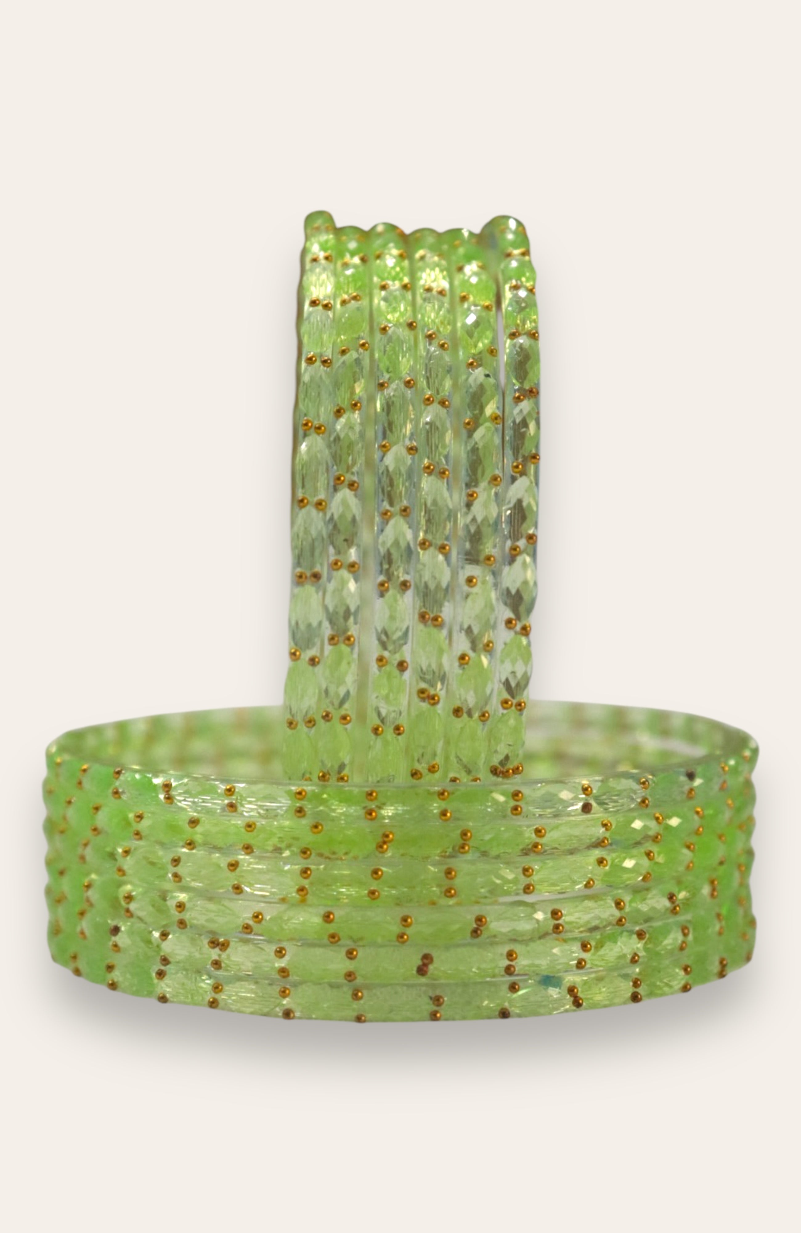 RAINDROP GLASS BANGLES PACK OF 12