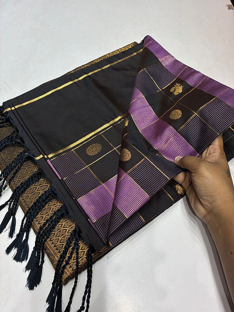 PREMIUM TRUFFLE LAVENDER PAALUM PAZHAMUM SAREE