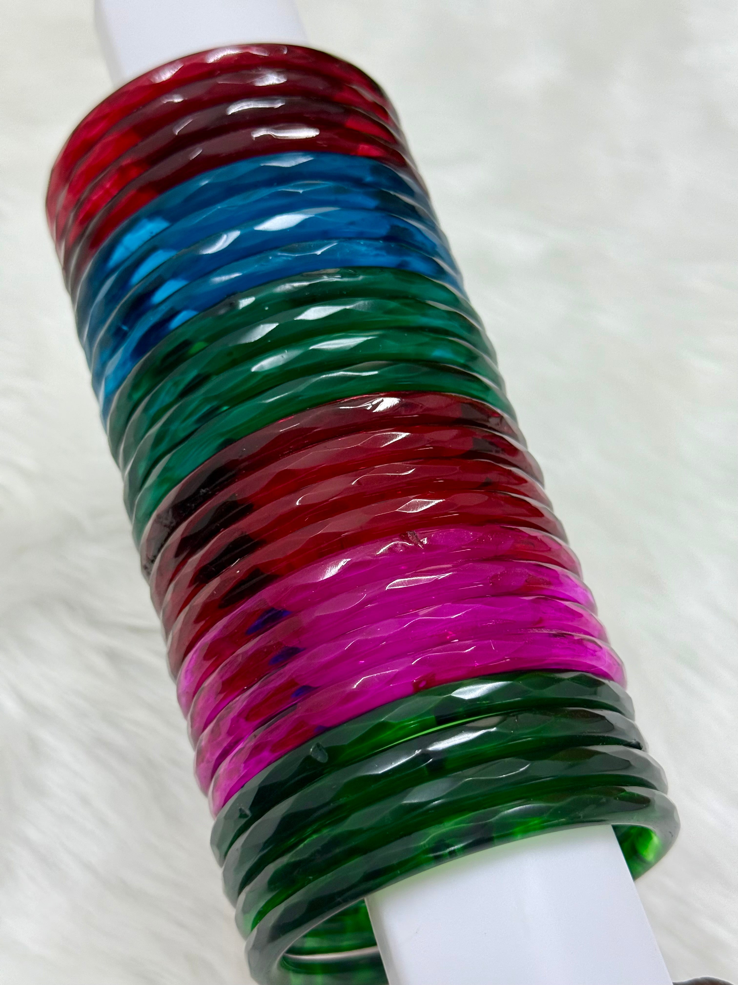 VIRAL TRENDING JELLY BANGLES - 6 COLOURS (BOX OF 24 PCS)