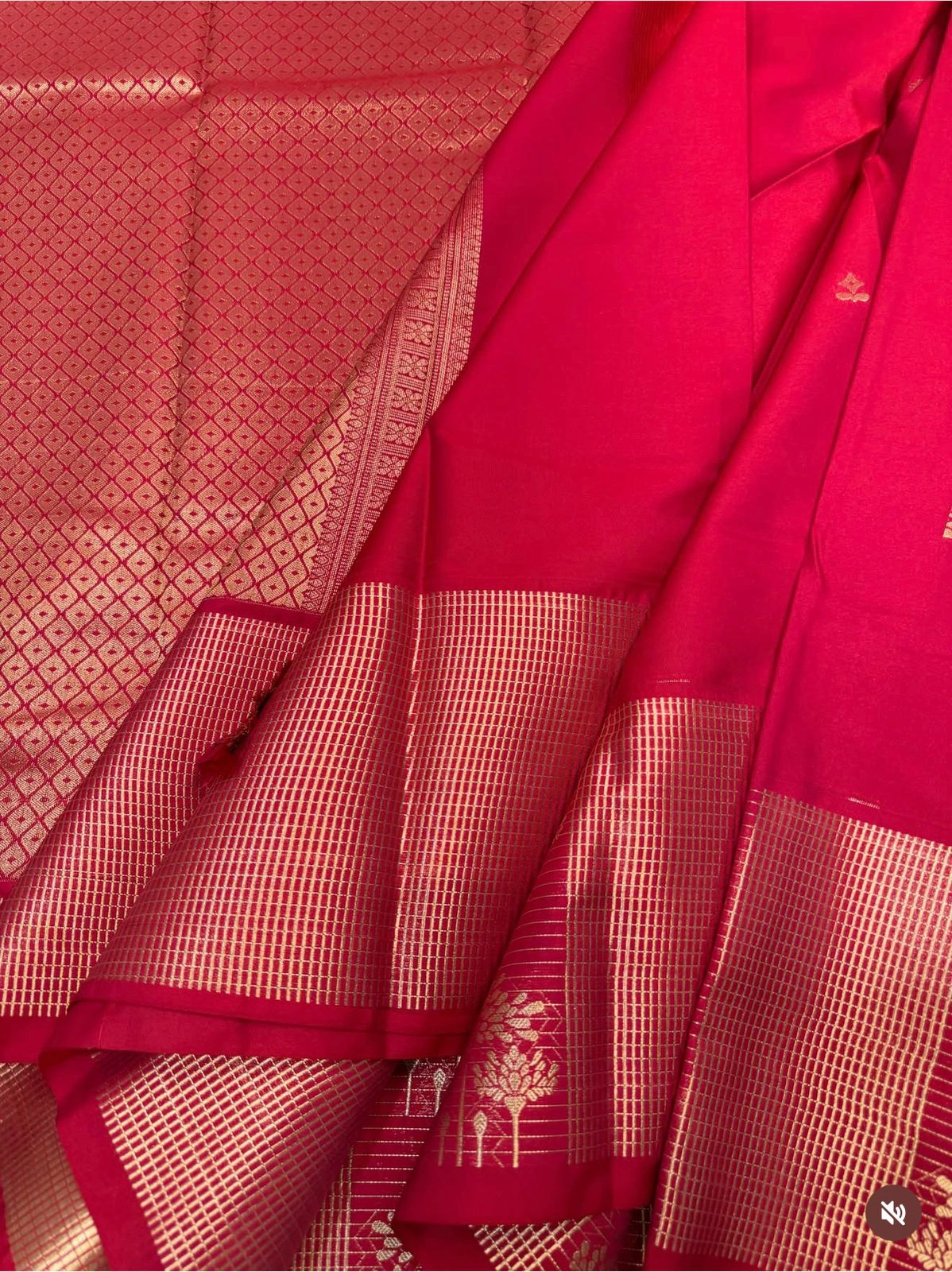 PREMIUM SEMI KANCHI SILK SAREE - HOT PINK