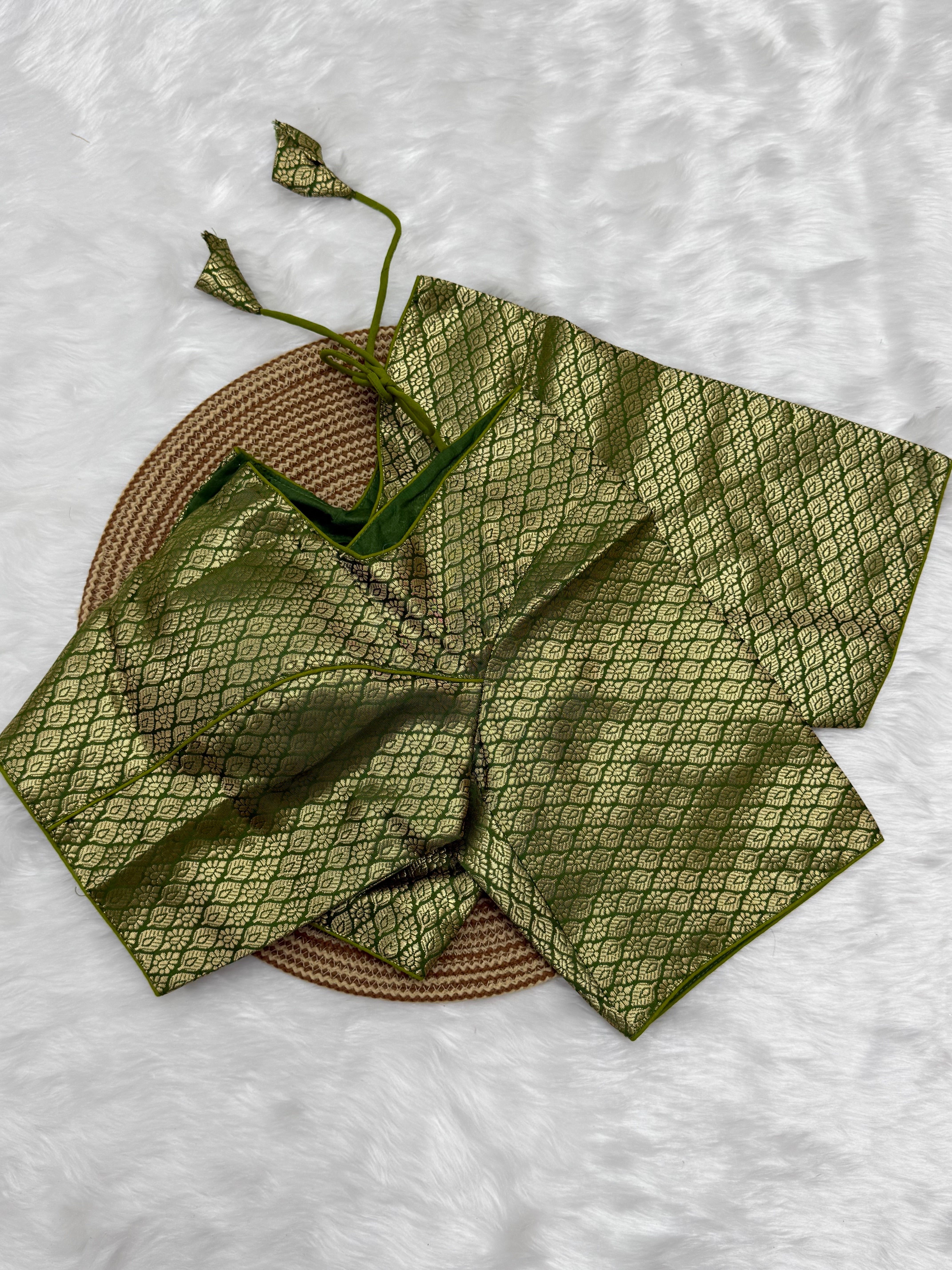 READYMADE JACQUARD SAREE BLOUSE