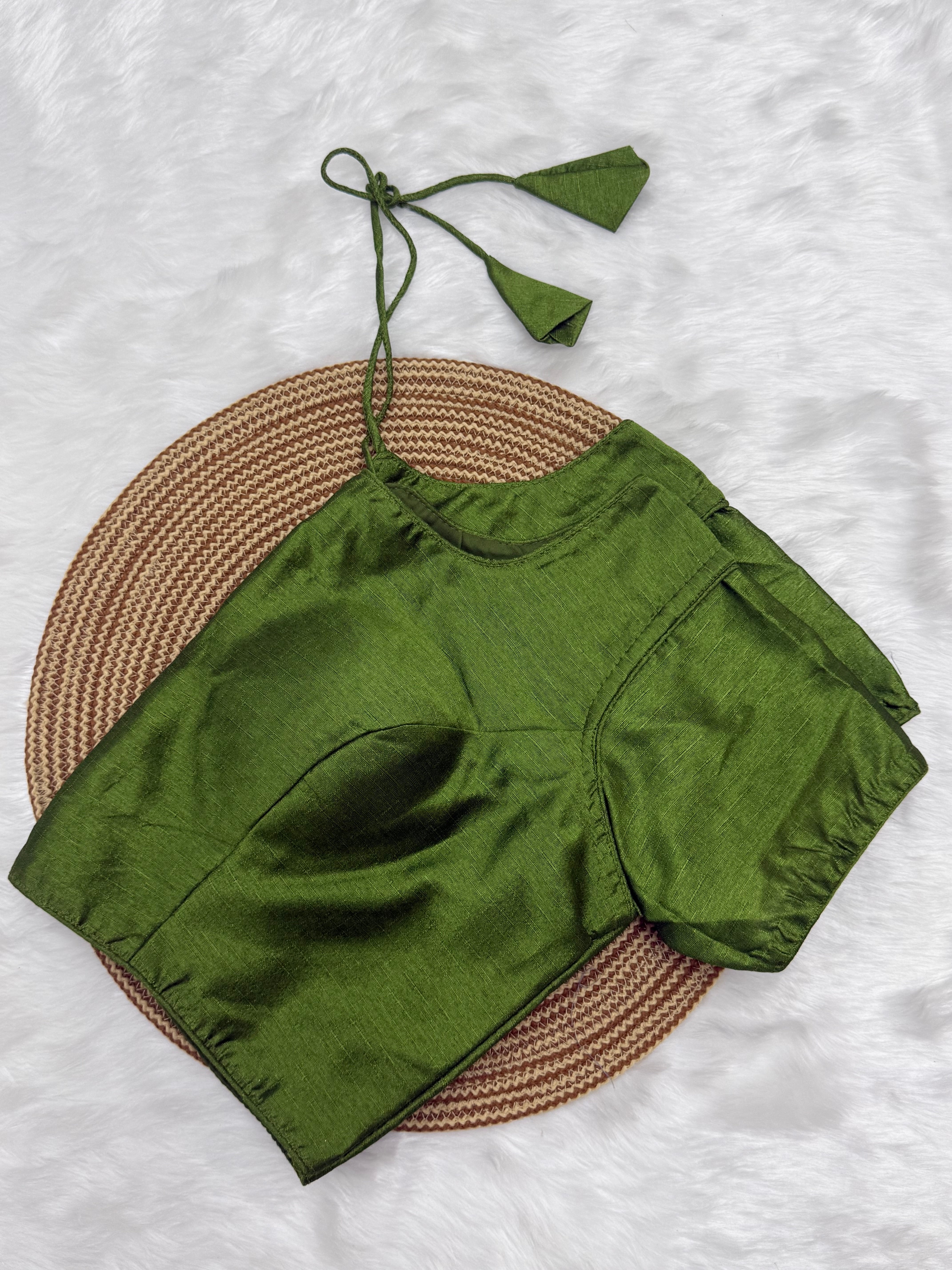 PLAIN READYMADE SAREE BLOUSE