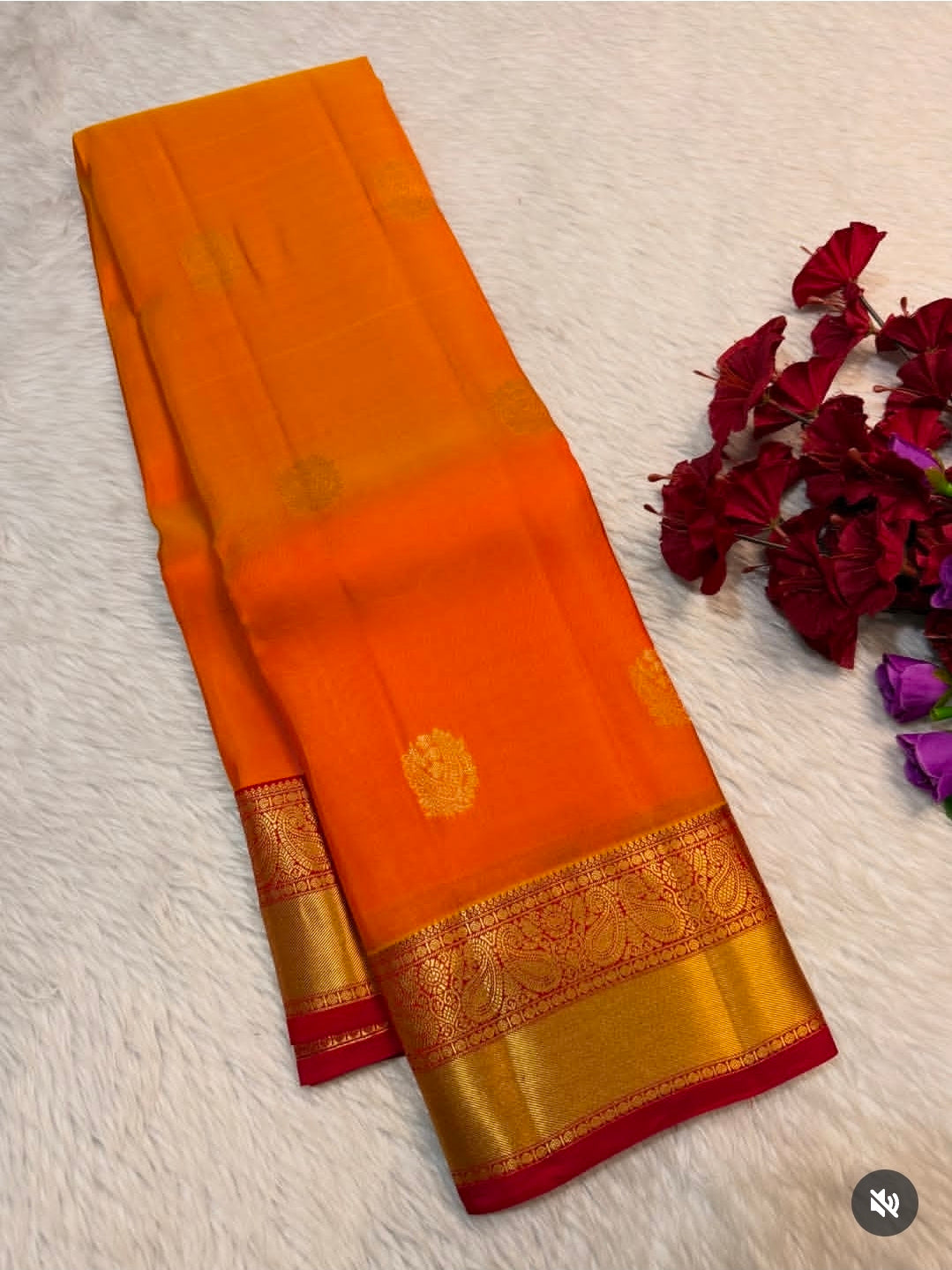 KANCHIPURAM PURE SILK SAREE | SILKMARK® CERTIFIED - MARIGOLD