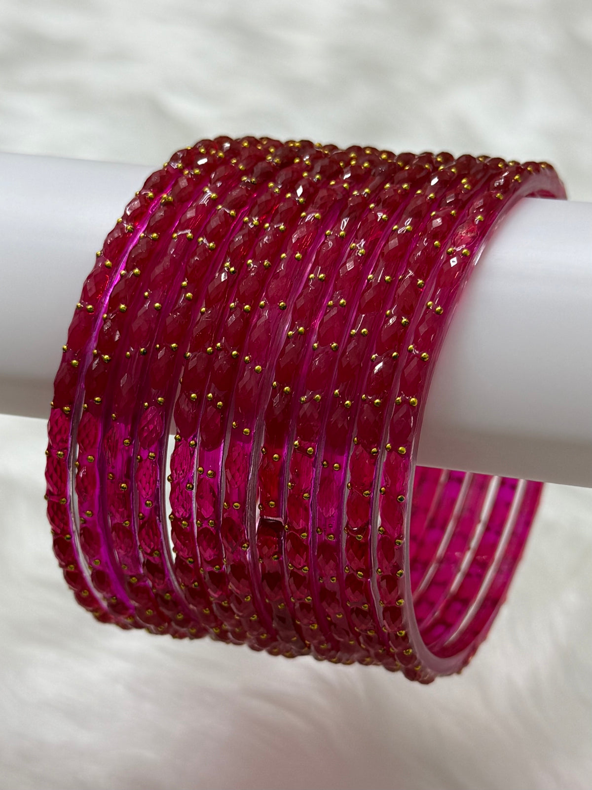 RAINDROP GLASS BANGLES PACK OF 12