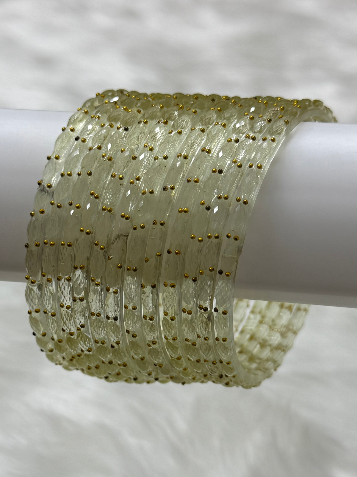 RAINDROP GLASS BANGLES PACK OF 12