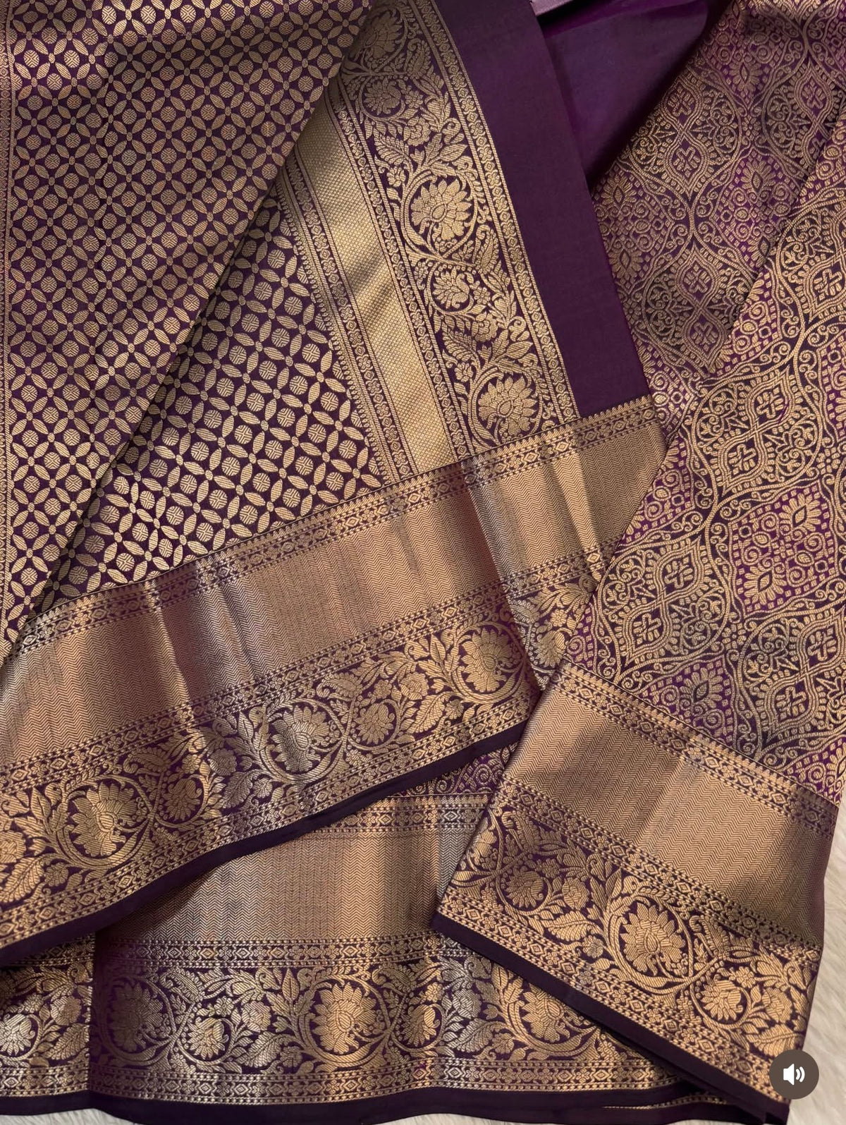 KANCHIPURAM PURE SILK SAREE | SILKMARK® CERTIFIED - DUAL PURPLE