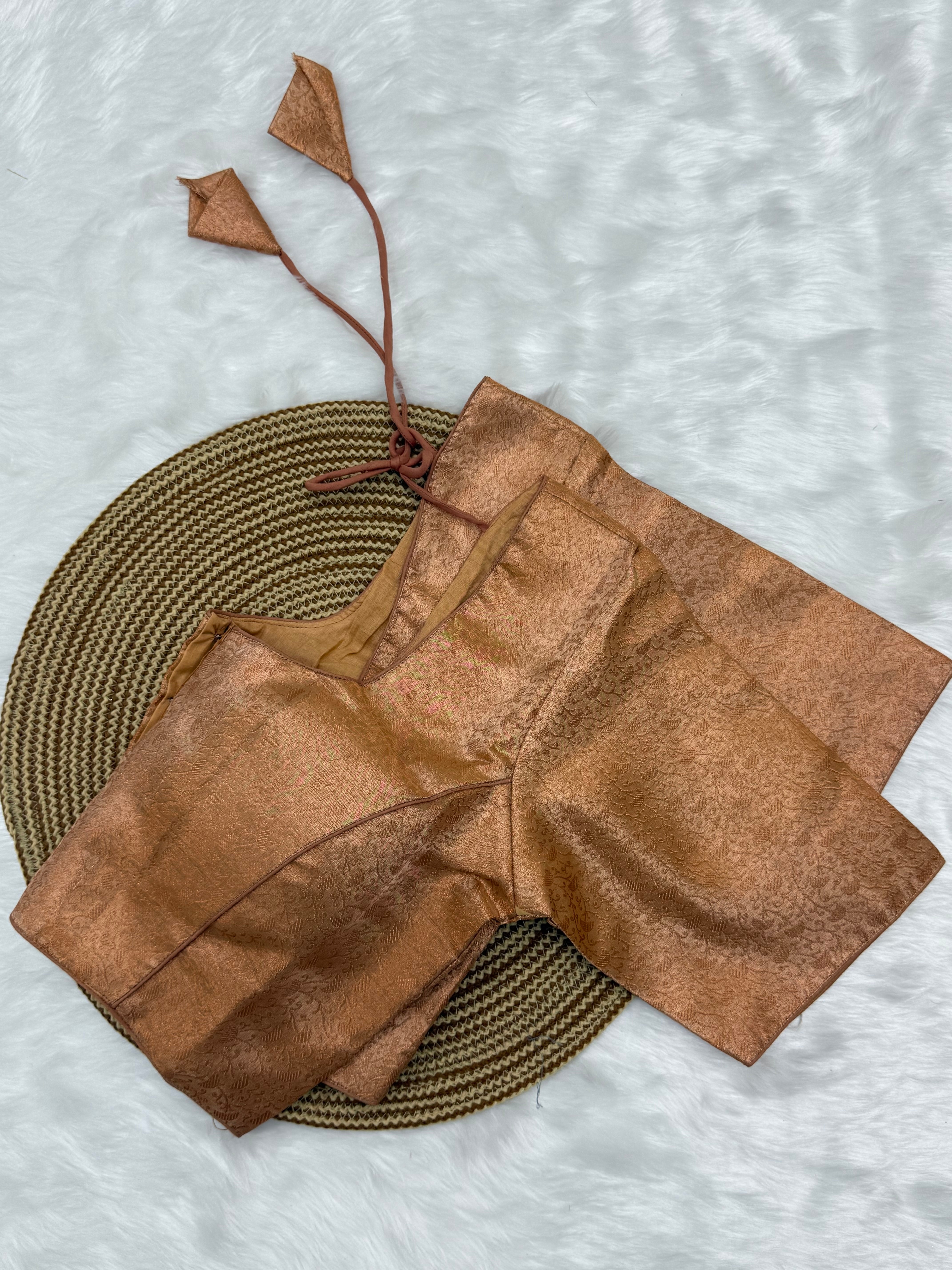 READYMADE JACQUARD SAREE BLOUSE