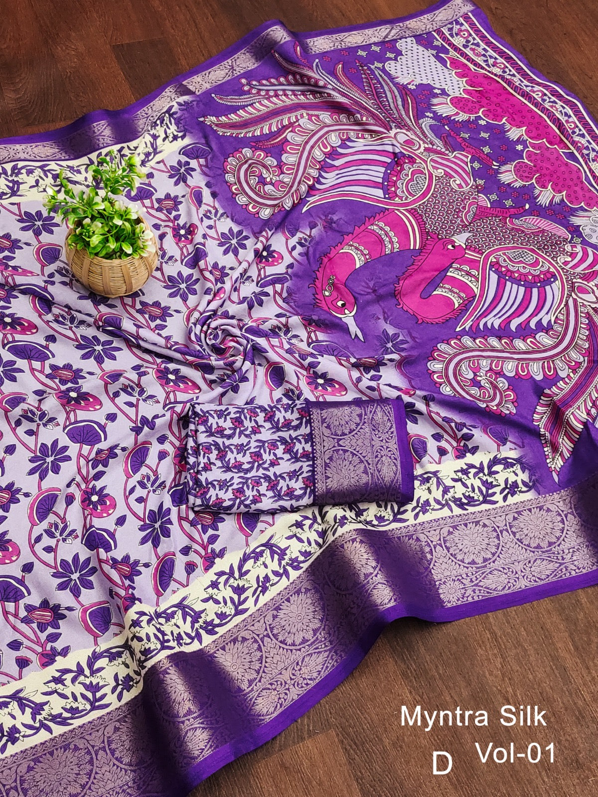 PREMIUM DOLLA SILK SAREE - LAVENDER