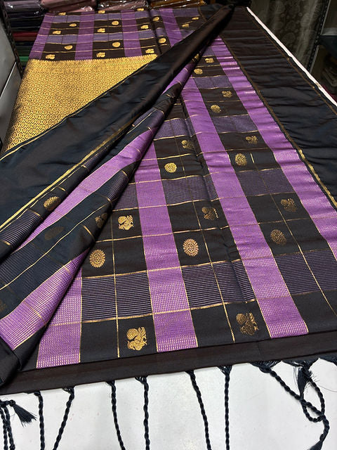 PREMIUM TRUFFLE LAVENDER PAALUM PAZHAMUM SAREE