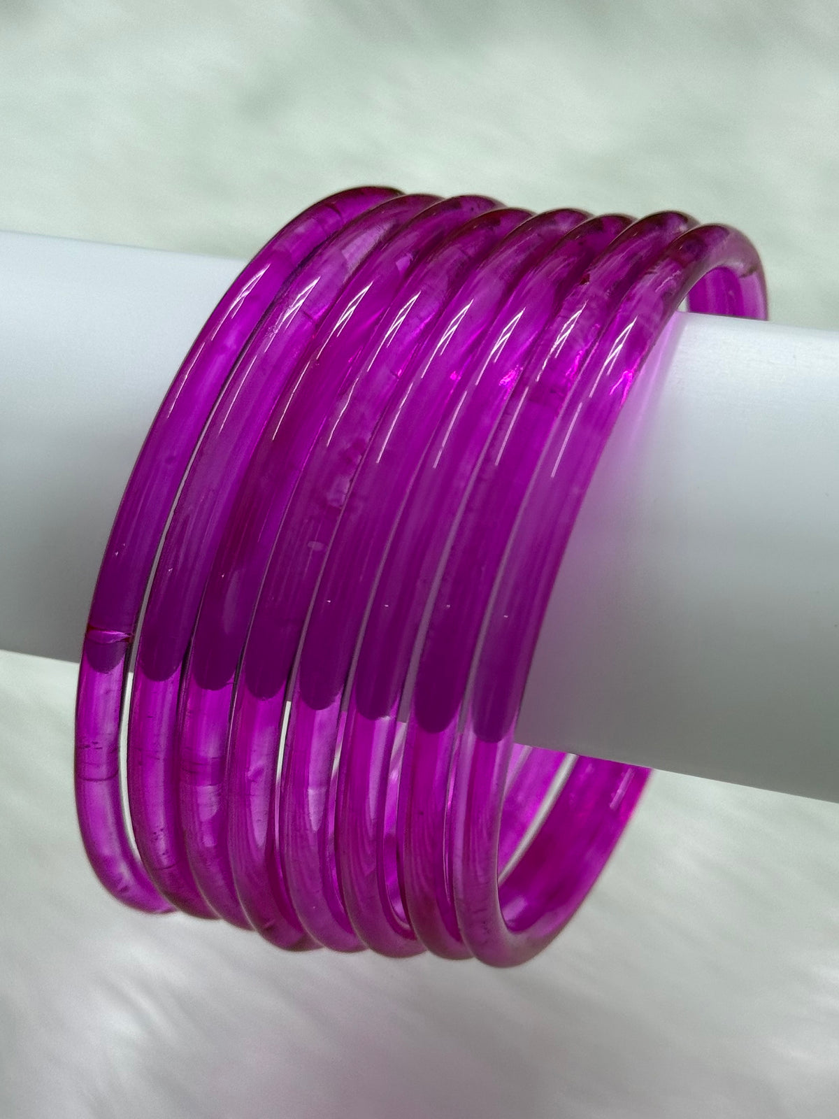 TRENDING JELLY GLASS BANGLES PACK OF 10