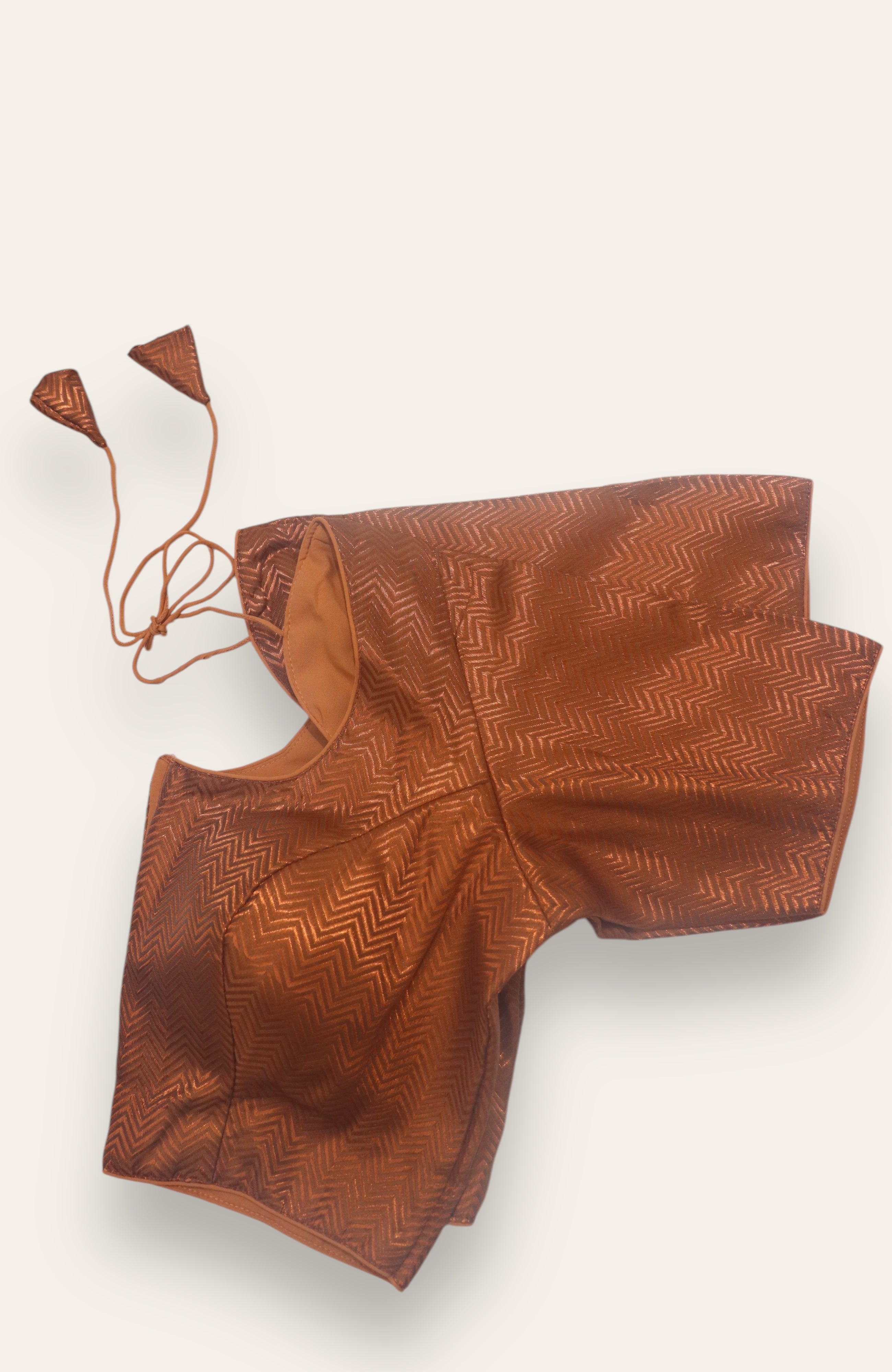 DESIGNER READYMADE BLOUSE - COPPER