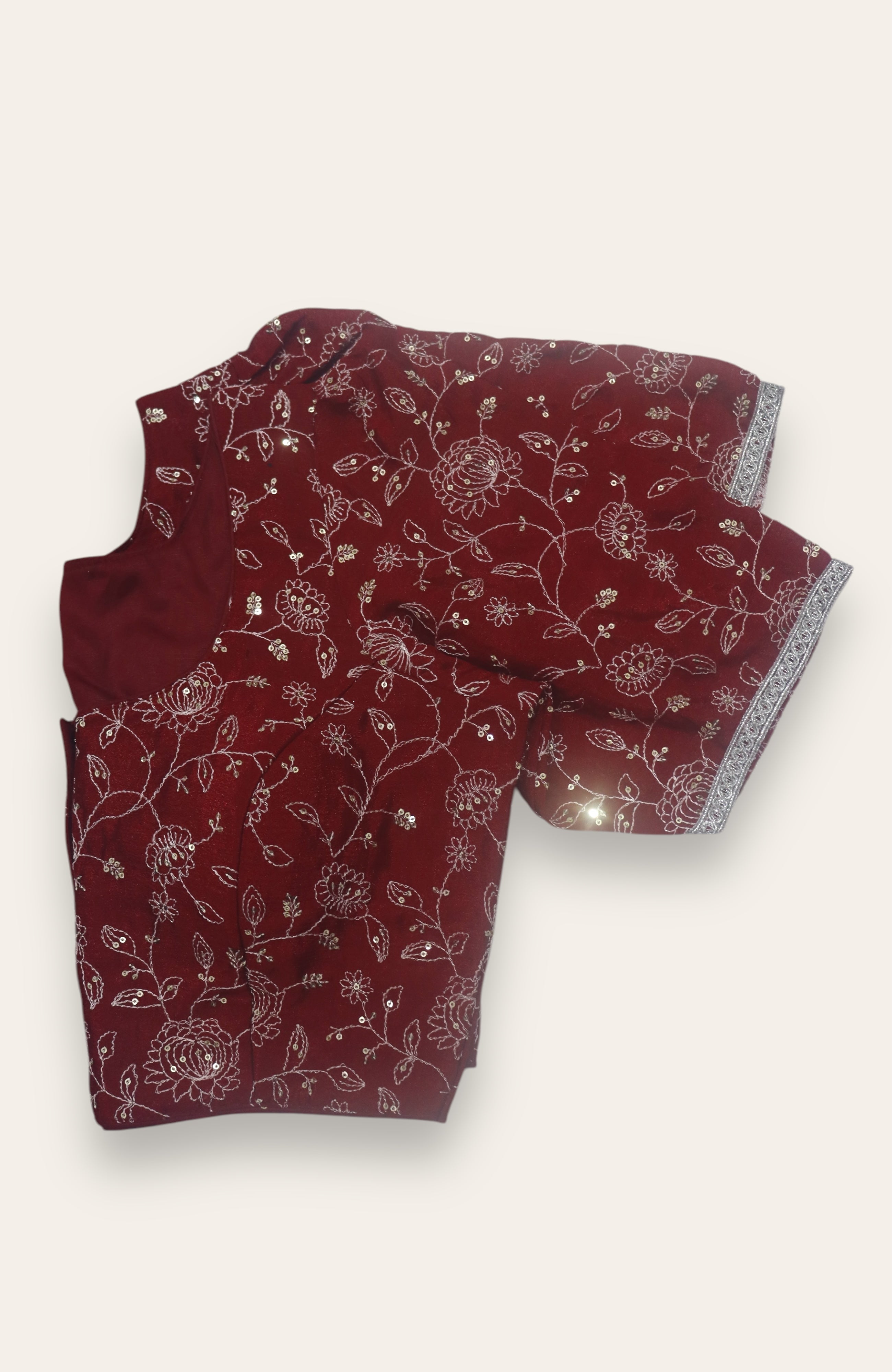 FANCY READYMADE BLOUSE - MAROON