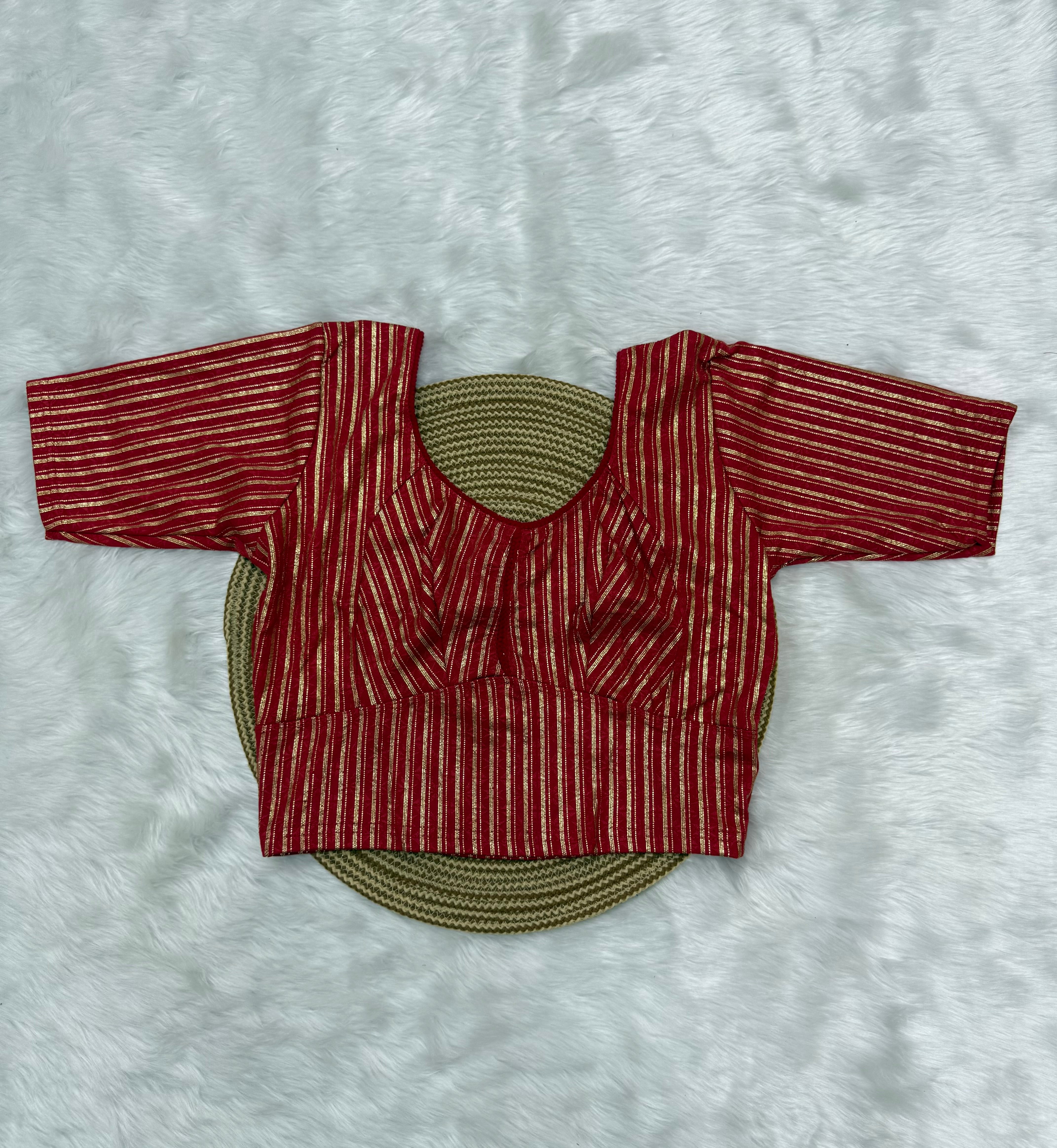 DESIGNER STRETCHABLE BLOUSE - RED
