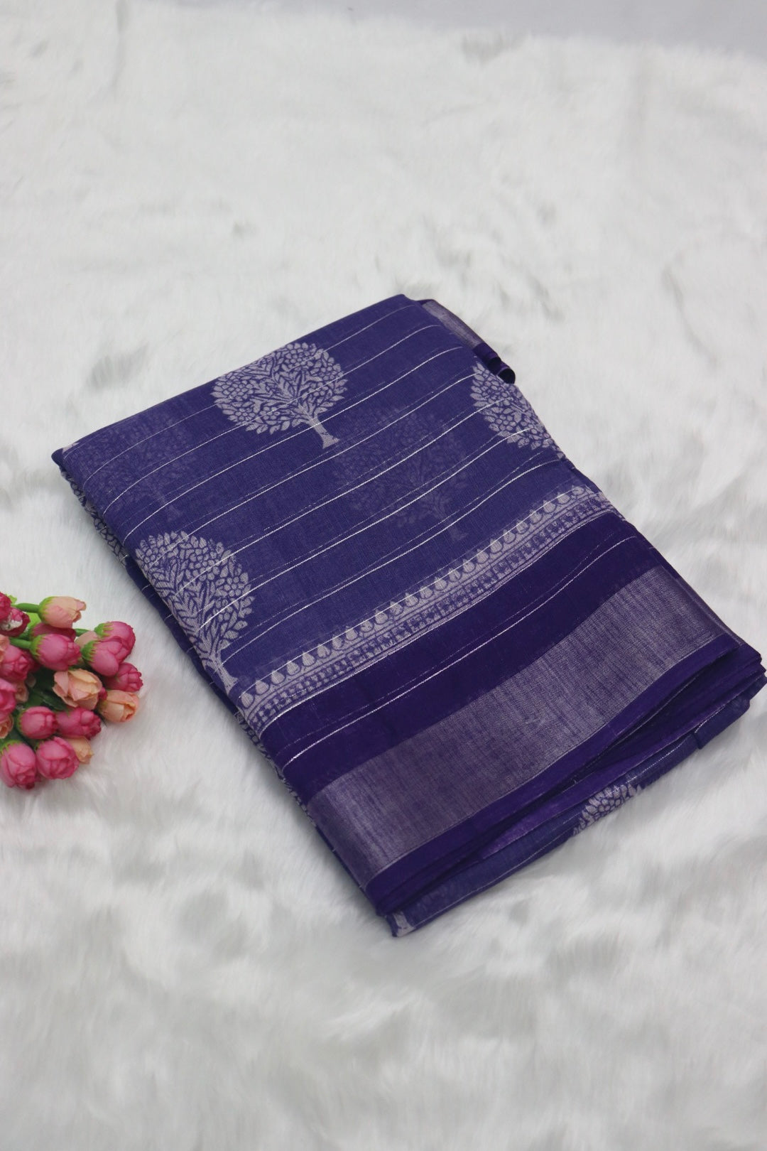 FANCY DOLLA SILK SAREE - VIOLET
